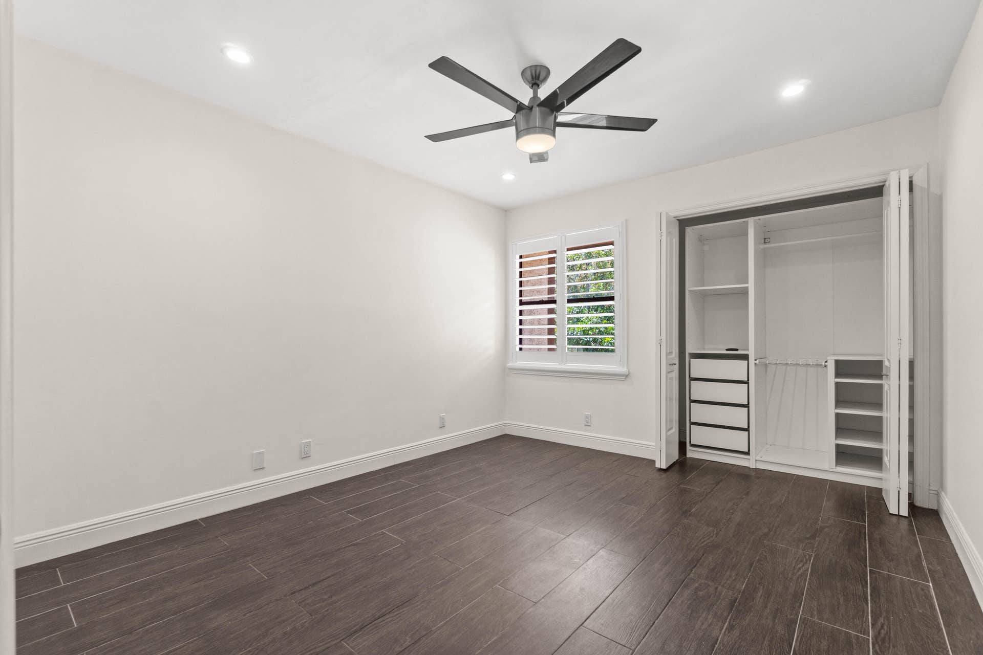 Second Floor - 3rd Bedroom with Built-In closet cabinets