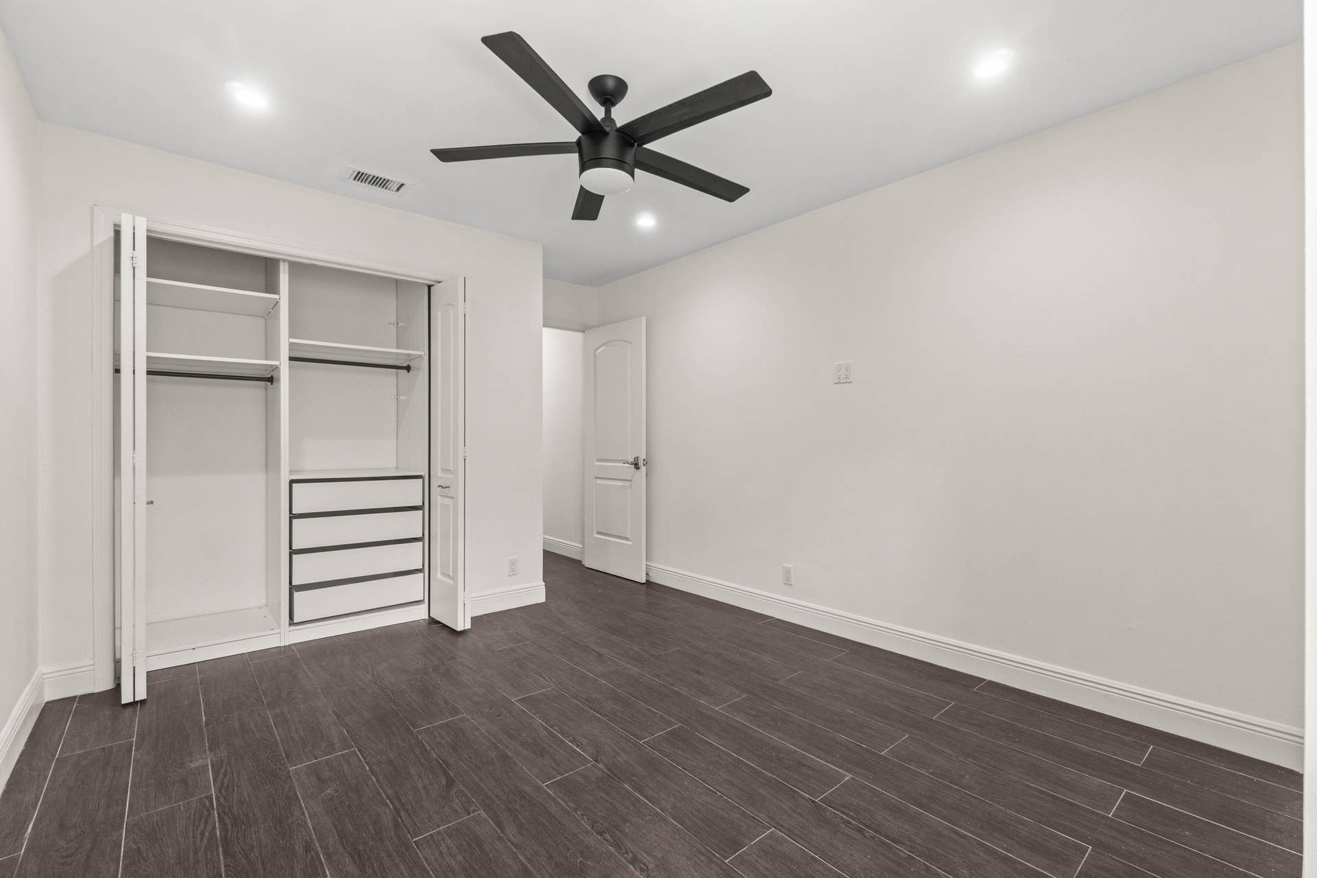 Second Floor - 2nd Bedroom with Built-In closet cabinets