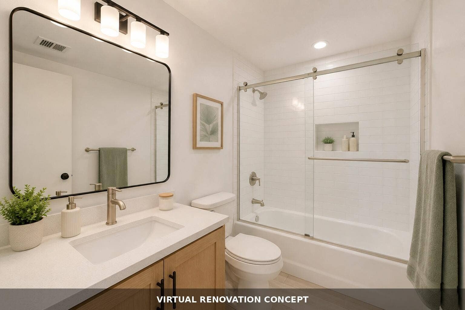 Virtual Renovation Concept Guest Bathroom