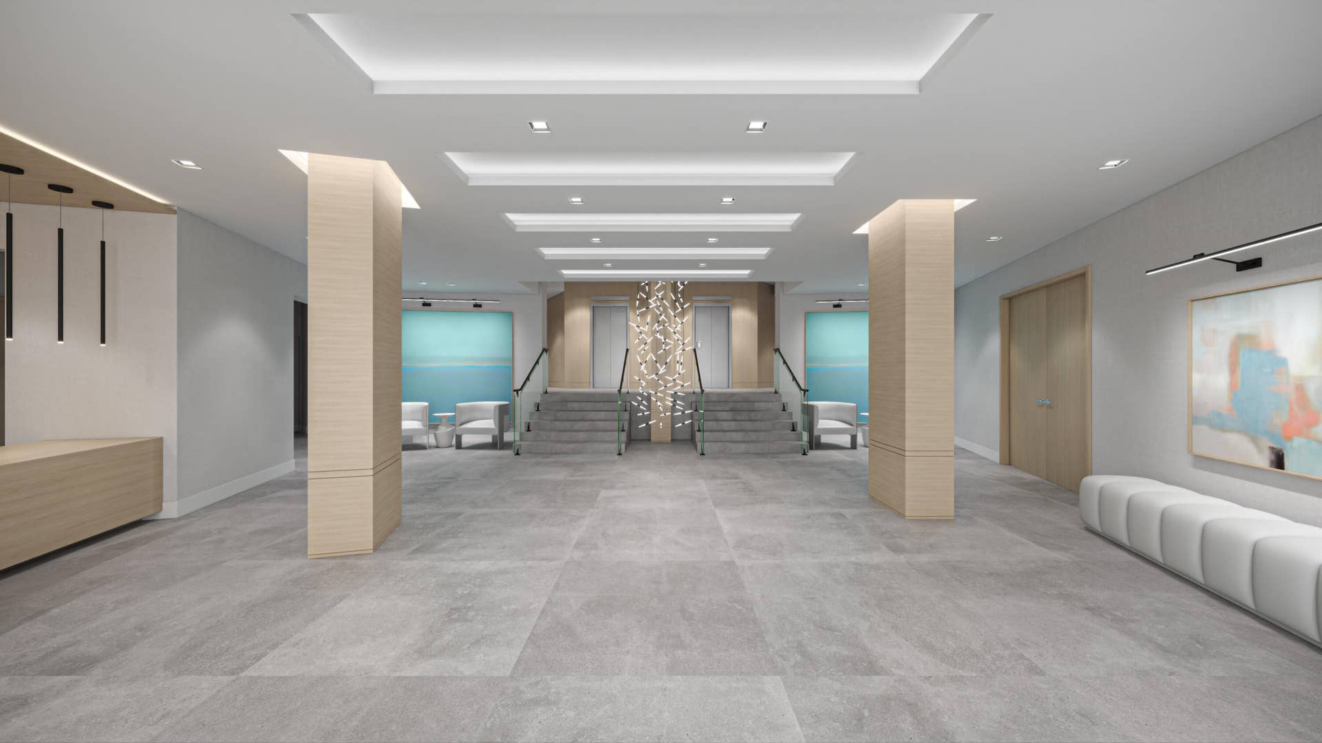 3000 Holiday Drive, #1505, Fort Lauderdale, FL 33316 Proposed artist rendering of common areas remodel