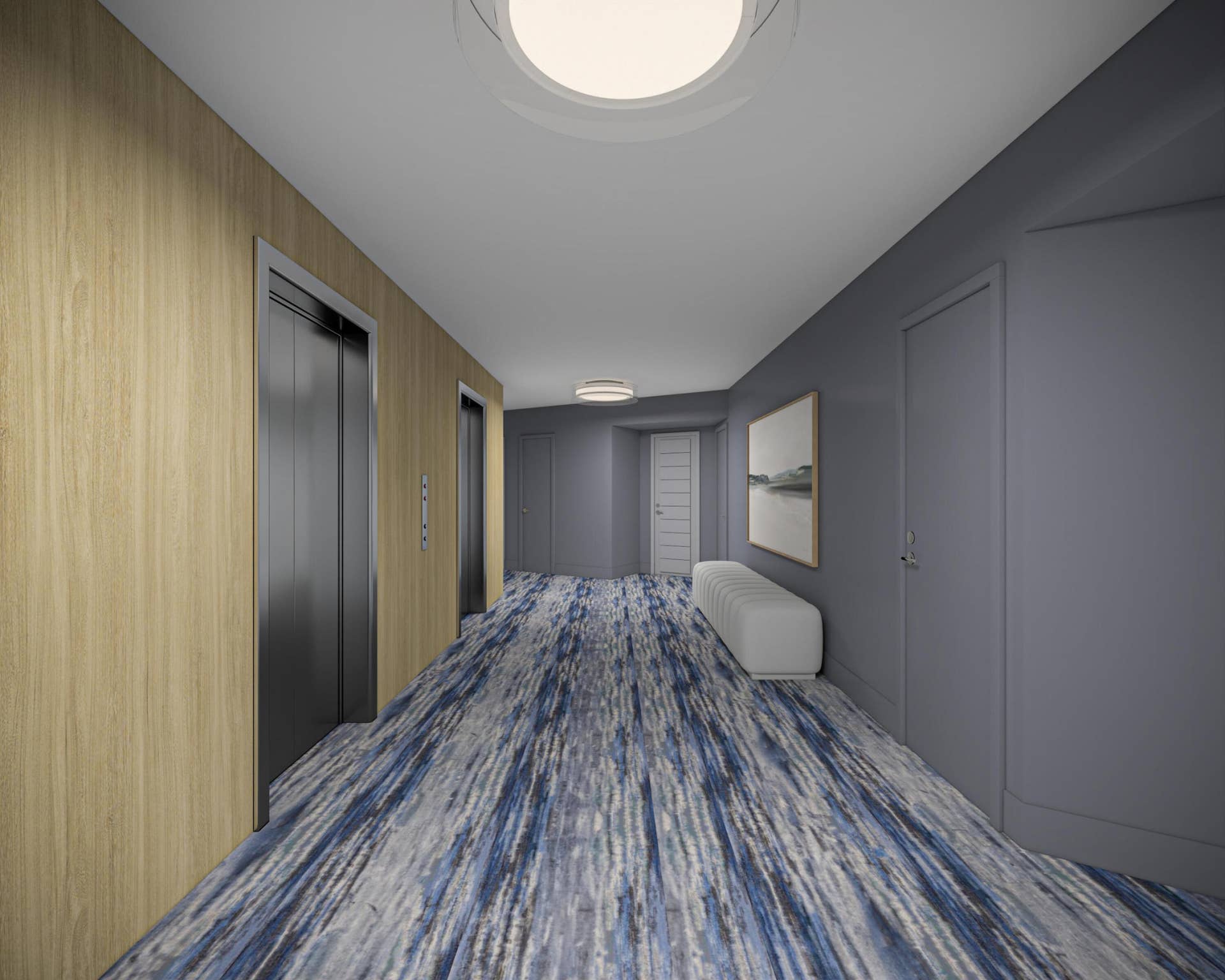 3000 Holiday Drive, #1505, Fort Lauderdale, FL 33316 Proposed artist rendering of common areas remodel