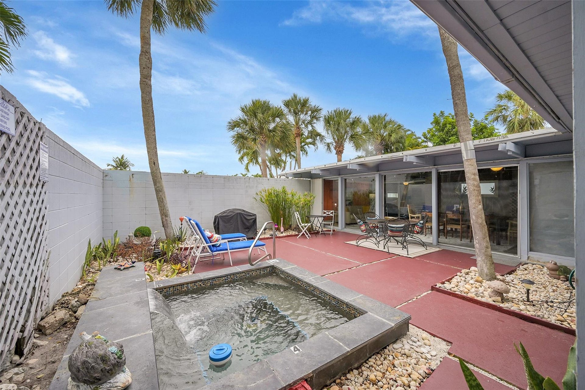 234 Pine Avenue, Lauderdale By The Sea, Lauderdale By The Sea, FL 33308 Plunge pool with waterfall and jets!
