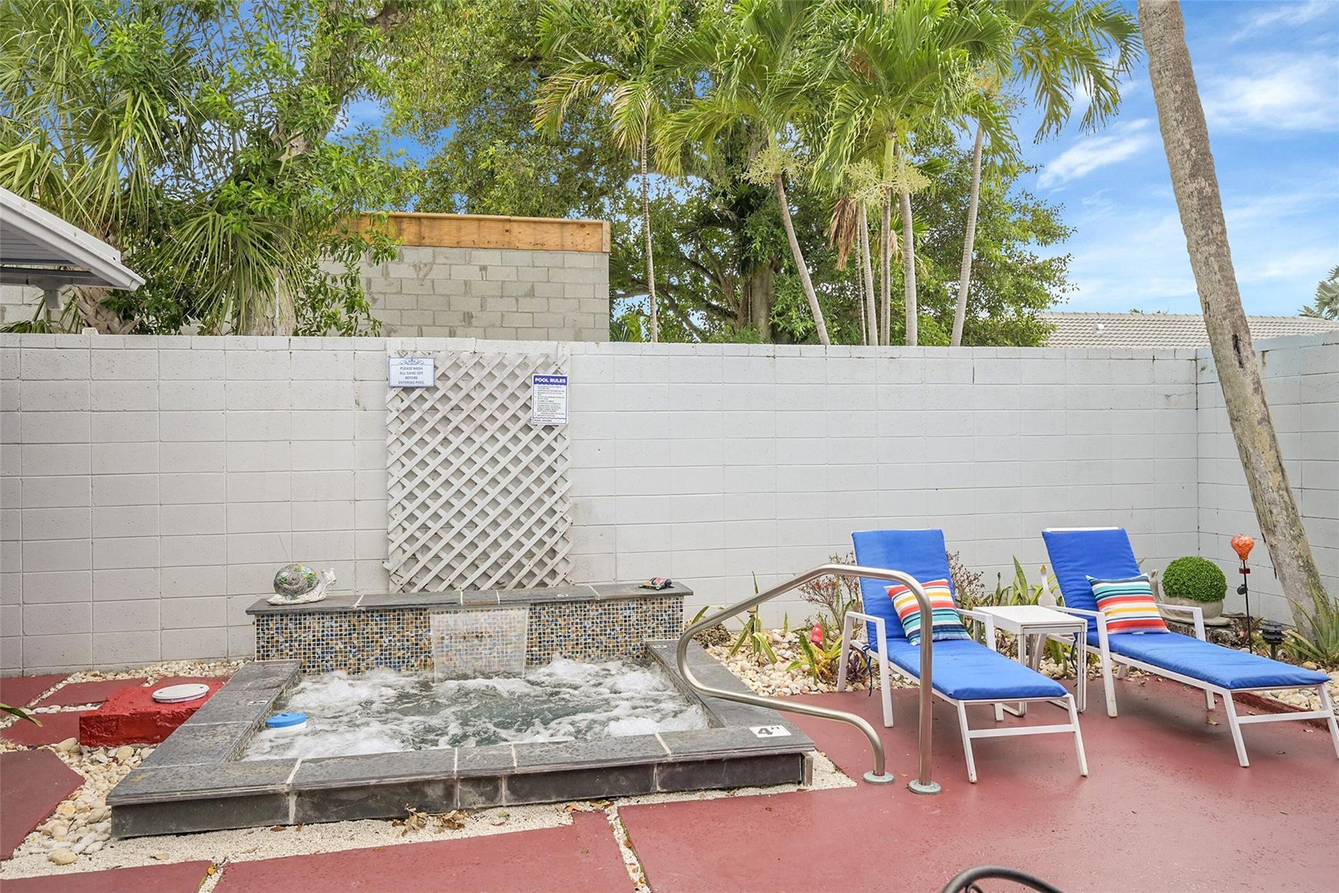 234 Pine Avenue, Lauderdale By The Sea, Lauderdale By The Sea, FL 33308 Refreshing plunge pool with waterfall