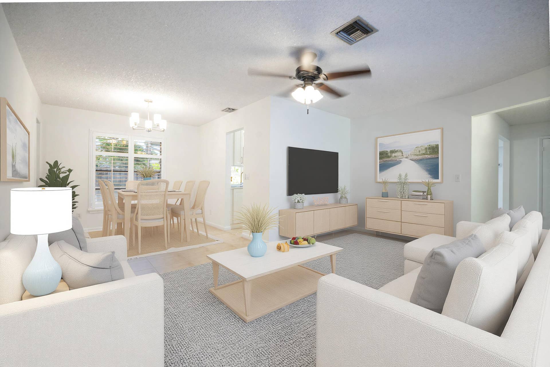 18020 Palm Point Drive, Jupiter, FL 33458 Living Room | Dining Room
