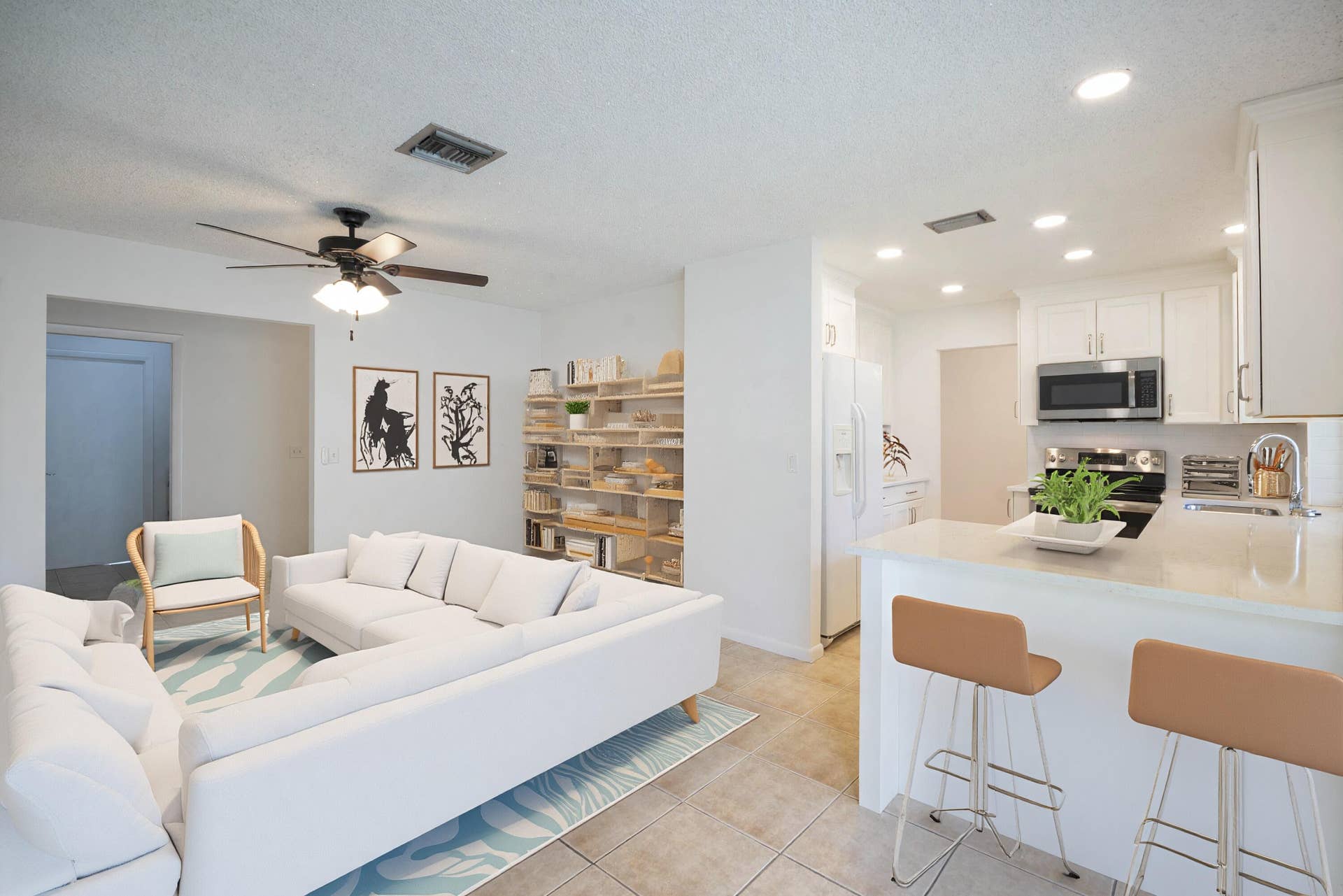 18020 Palm Point Drive, Jupiter, FL 33458 Family Room | Kitchen