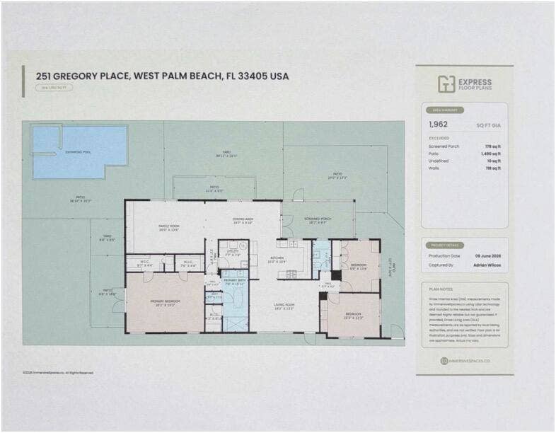 251 Gregory Place, West Palm Beach, FL 33405 251 Floorplan
