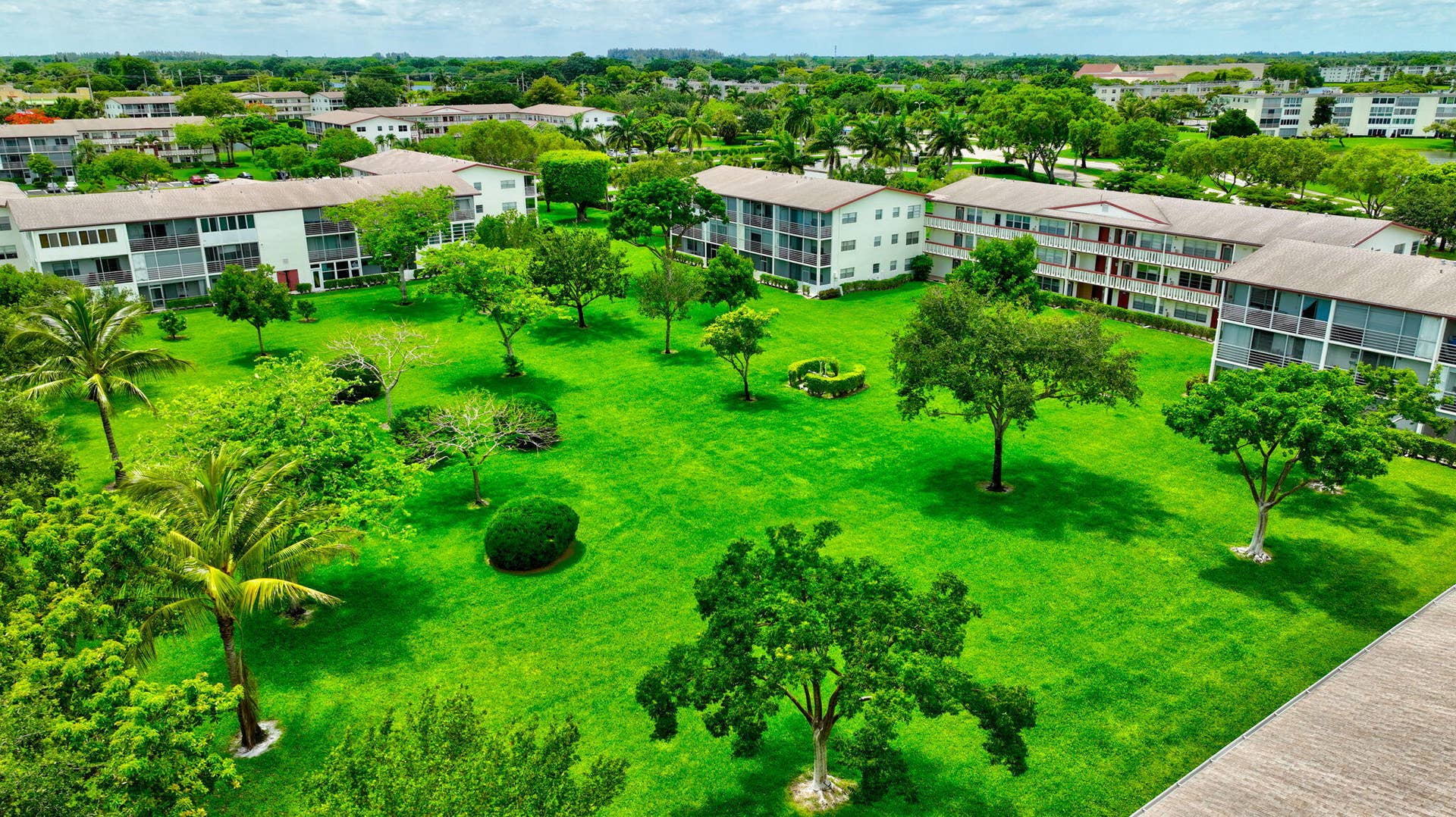 374 Brighton I, #374, Boca Raton, FL 33434 Aerial Views of the Corner Unit