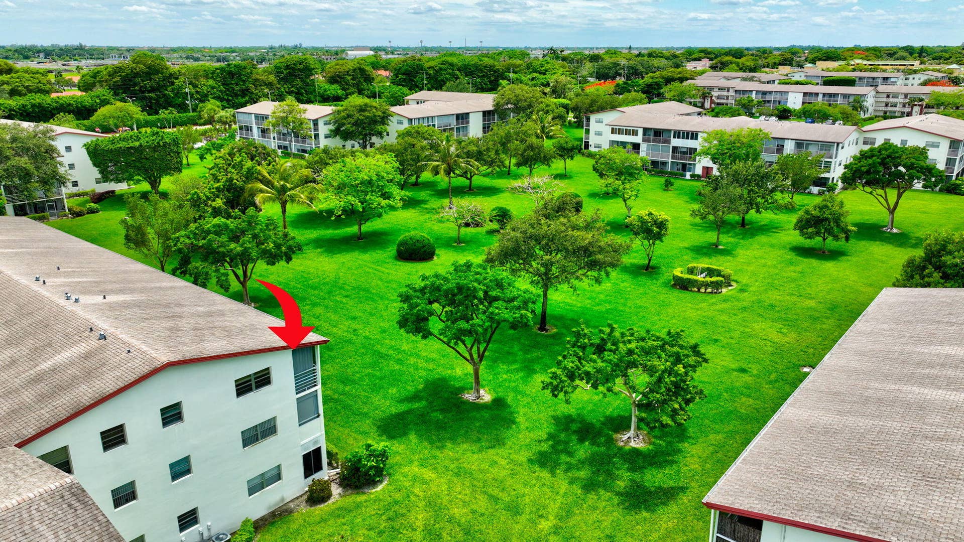 374 Brighton I, #374, Boca Raton, FL 33434 Aerial Views of the Corner Unit