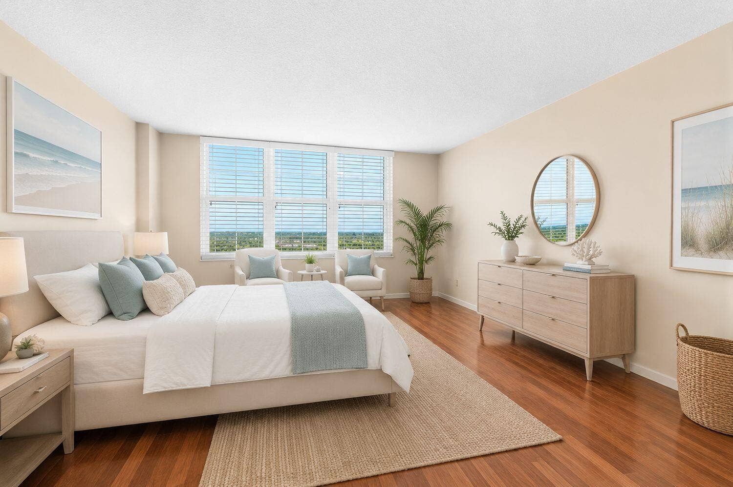 1150 Hillsboro Mile, #905, Hillsboro Beach, FL 33062 Virtual Staged Primary Bedroom