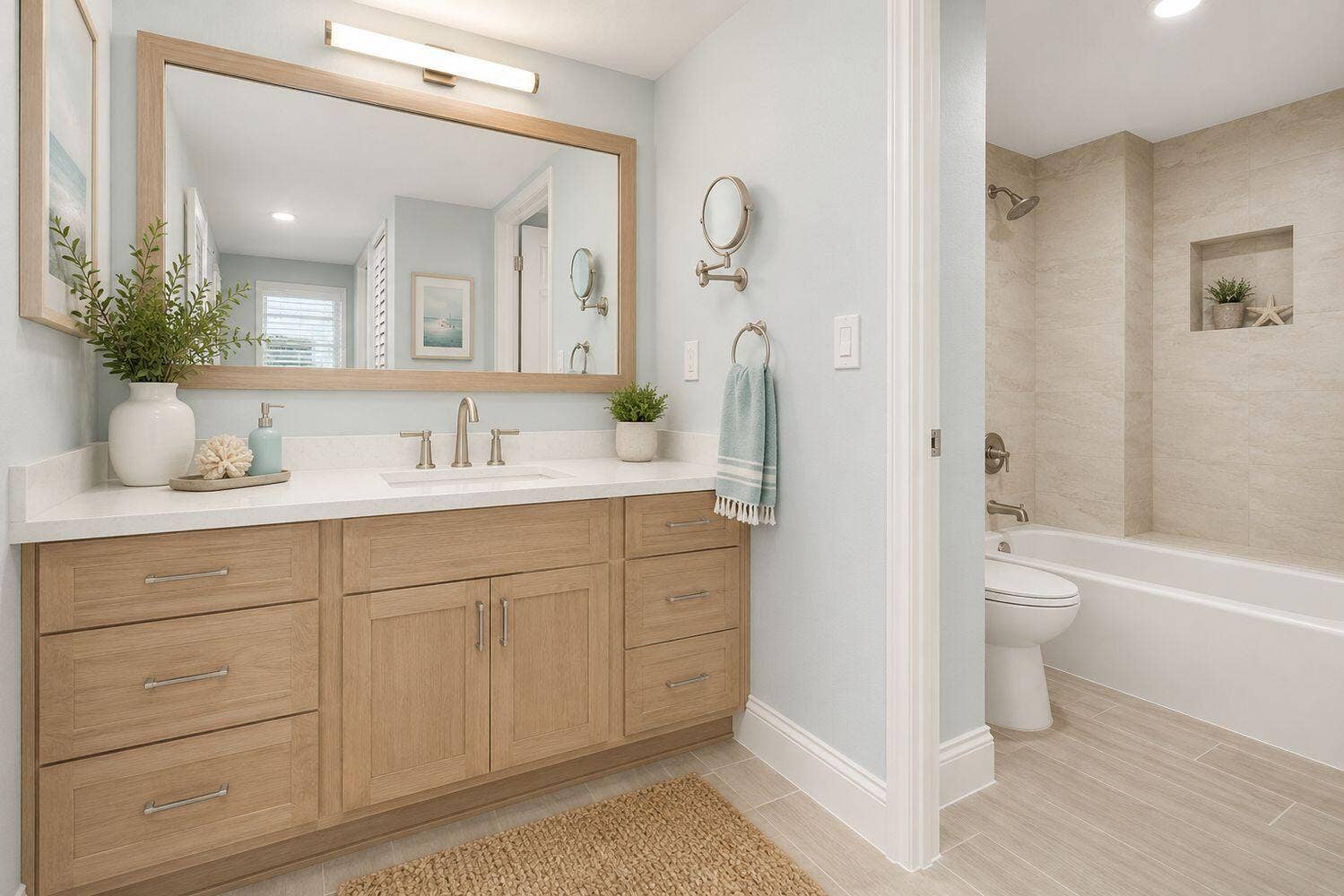 1150 Hillsboro Mile, #905, Hillsboro Beach, FL 33062 Virtual Staged Primary bathroom
