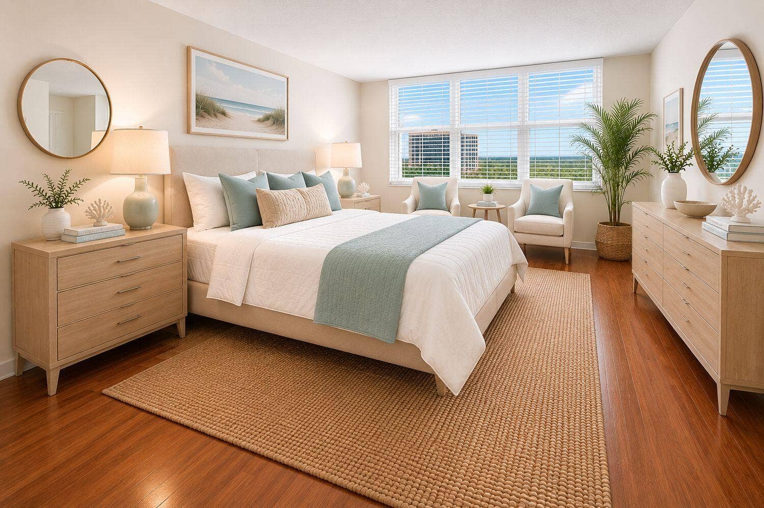 1150 Hillsboro Mile, #905, Hillsboro Beach, FL 33062 Virtual Staged Primary Bedroom