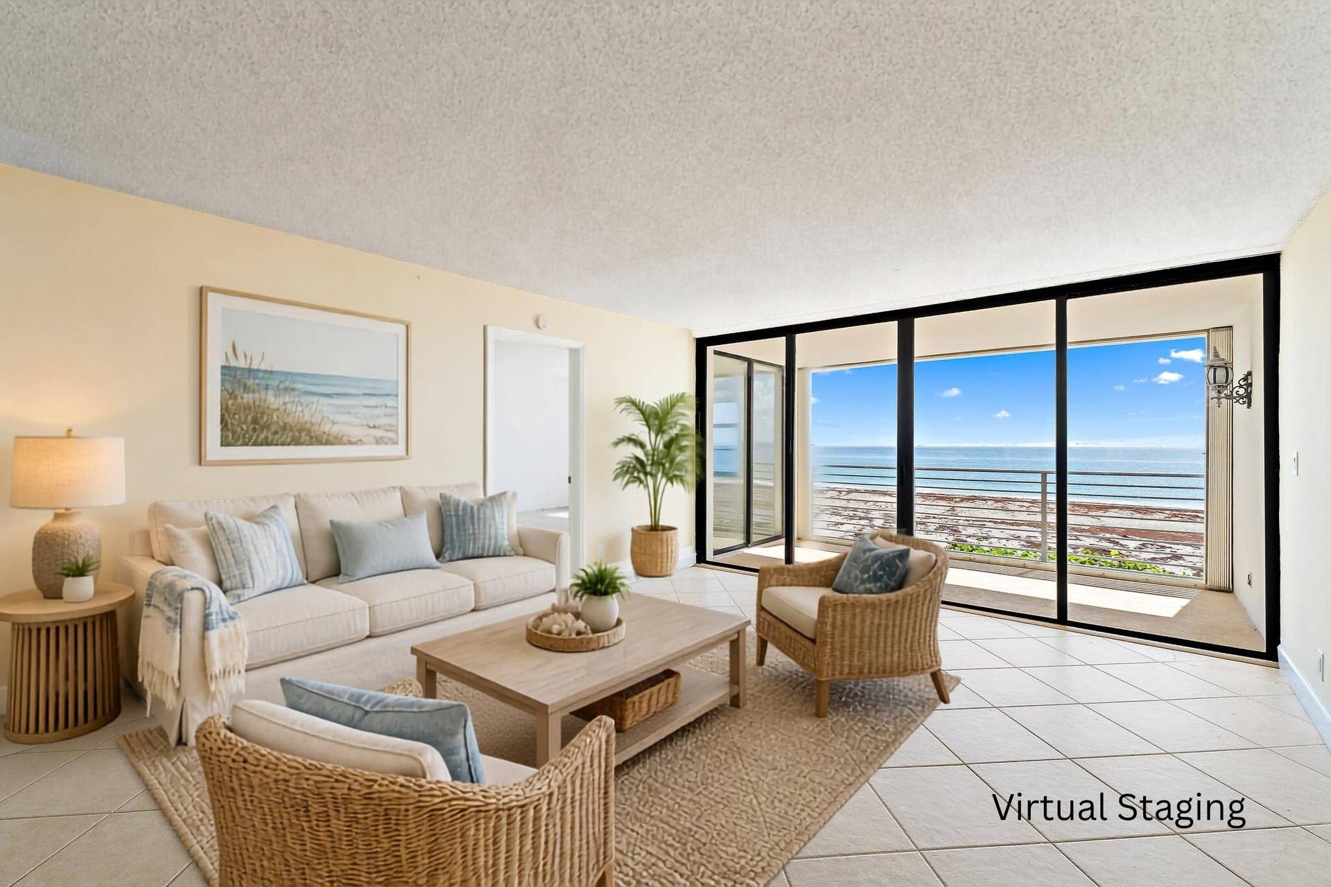 Beach-Themed Living Room Stage (2)
