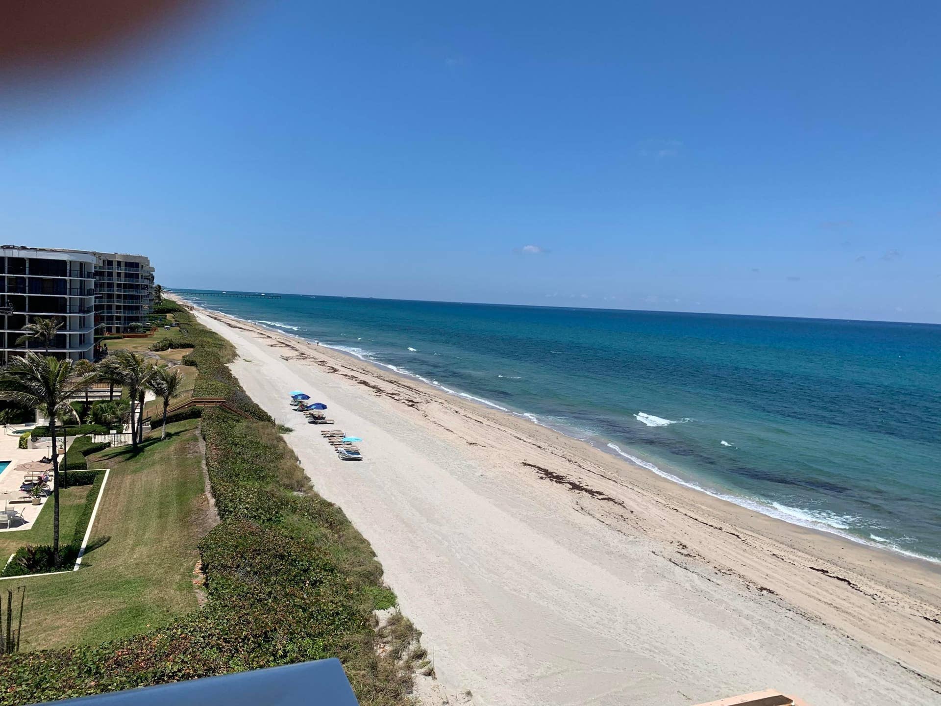 3450 S Ocean Boulevard, #508, Palm Beach, FL 33480 View from Balcony