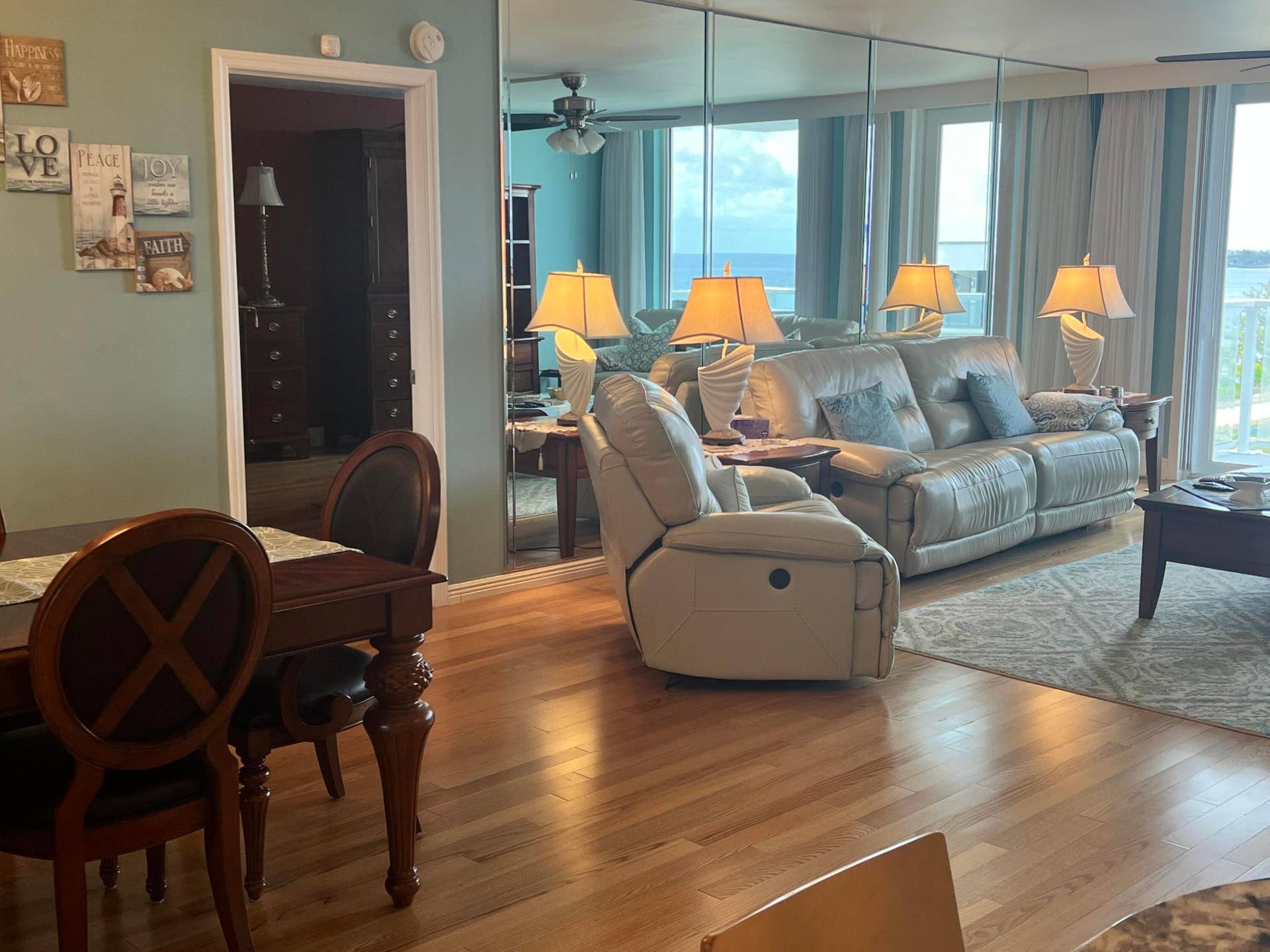 3450 S Ocean Boulevard Boulevard, #701, Palm Beach, Palm Beach, FL 33480 Living Room with ocean views