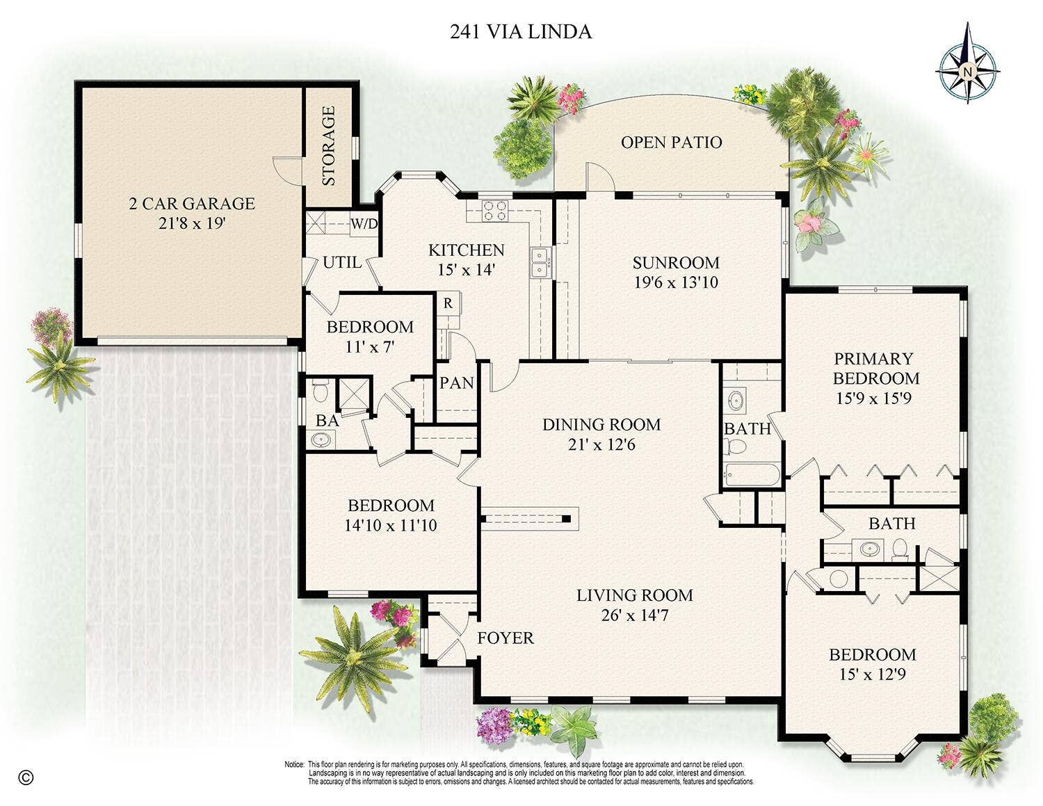 241 Via Linda, Palm Beach, Palm Beach, FL 33480 241 VIA LINDA