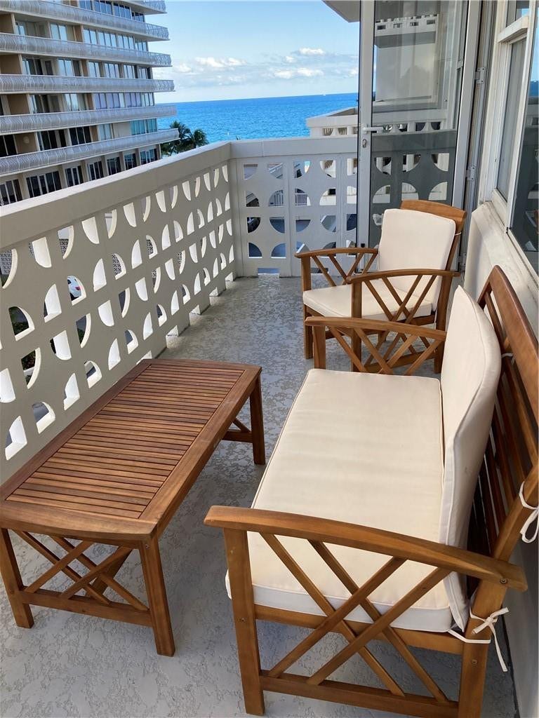 4010 N Galt Ocean Drive, #414, Fort Lauderdale, Fort Lauderdale, FL 33308 Balcony-East