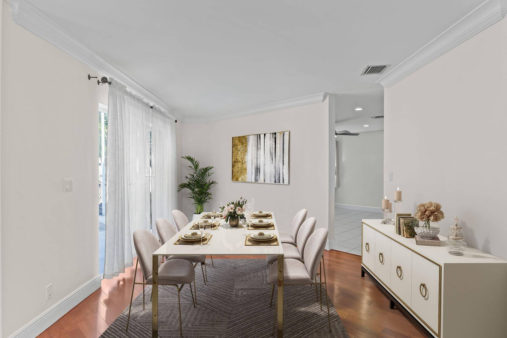 6220 NW 58th Way, Parkland, FL 33067 Virtually Staged Dining Room