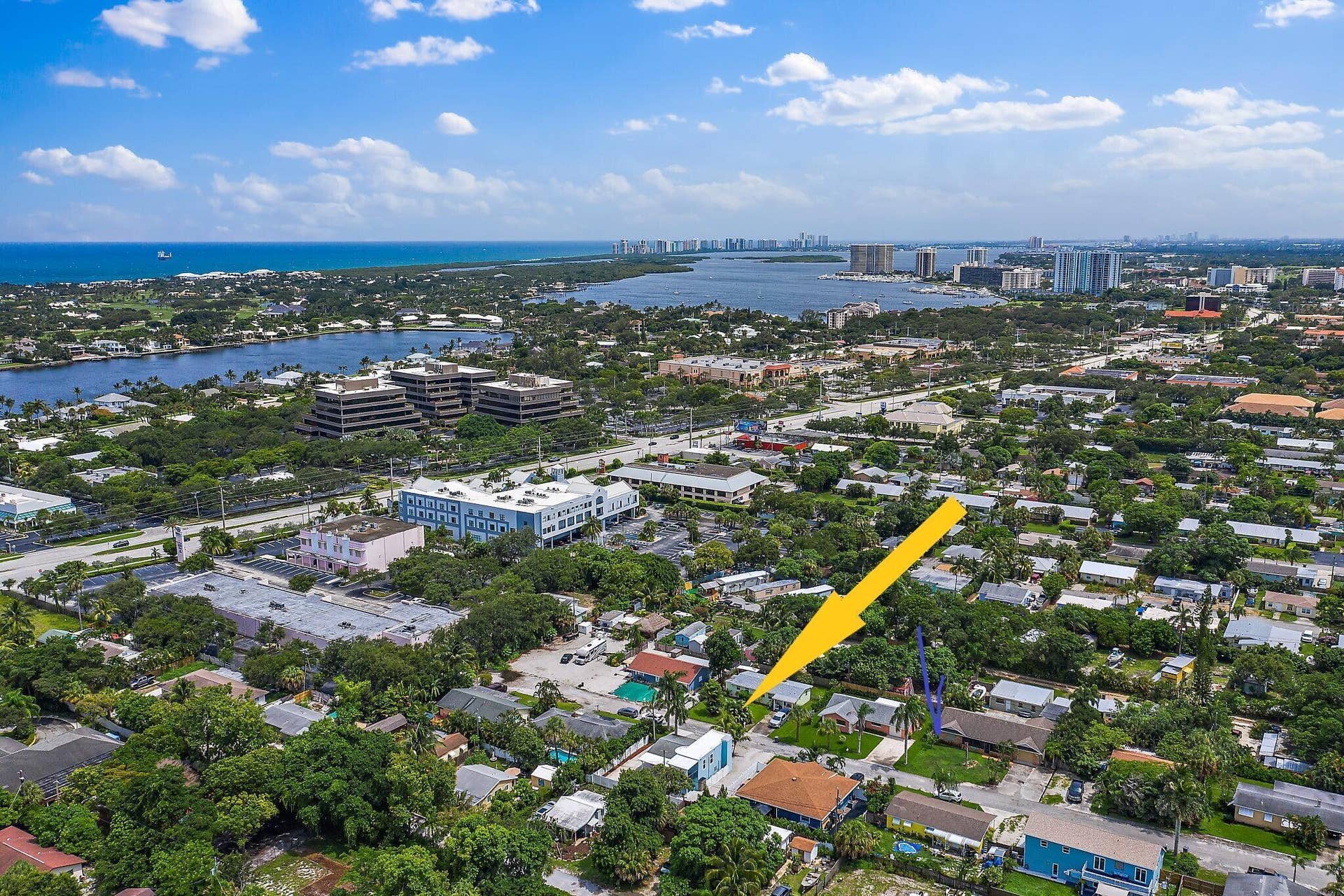1779 Len Drive, #1, North Palm Beach, FL 33408 1779 Len Dr aerial water southeast
