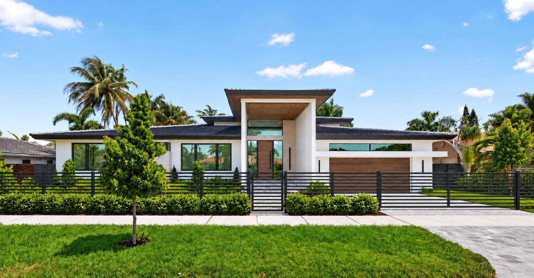 2717 NE 33rd Street, Fort Lauderdale, FL 33306 Rendering of optional privacy fence.