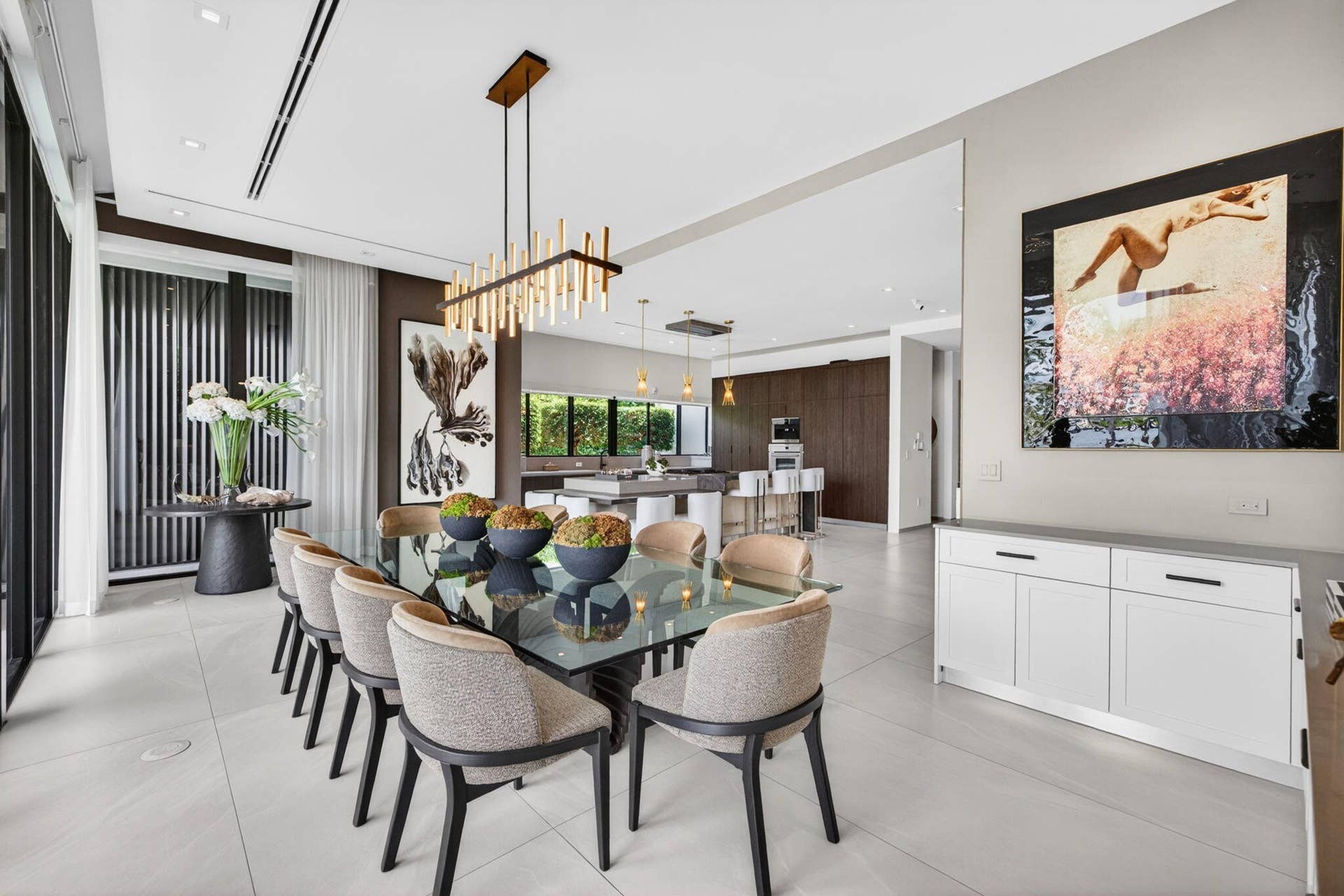 037 - Dining Room with Garden Views