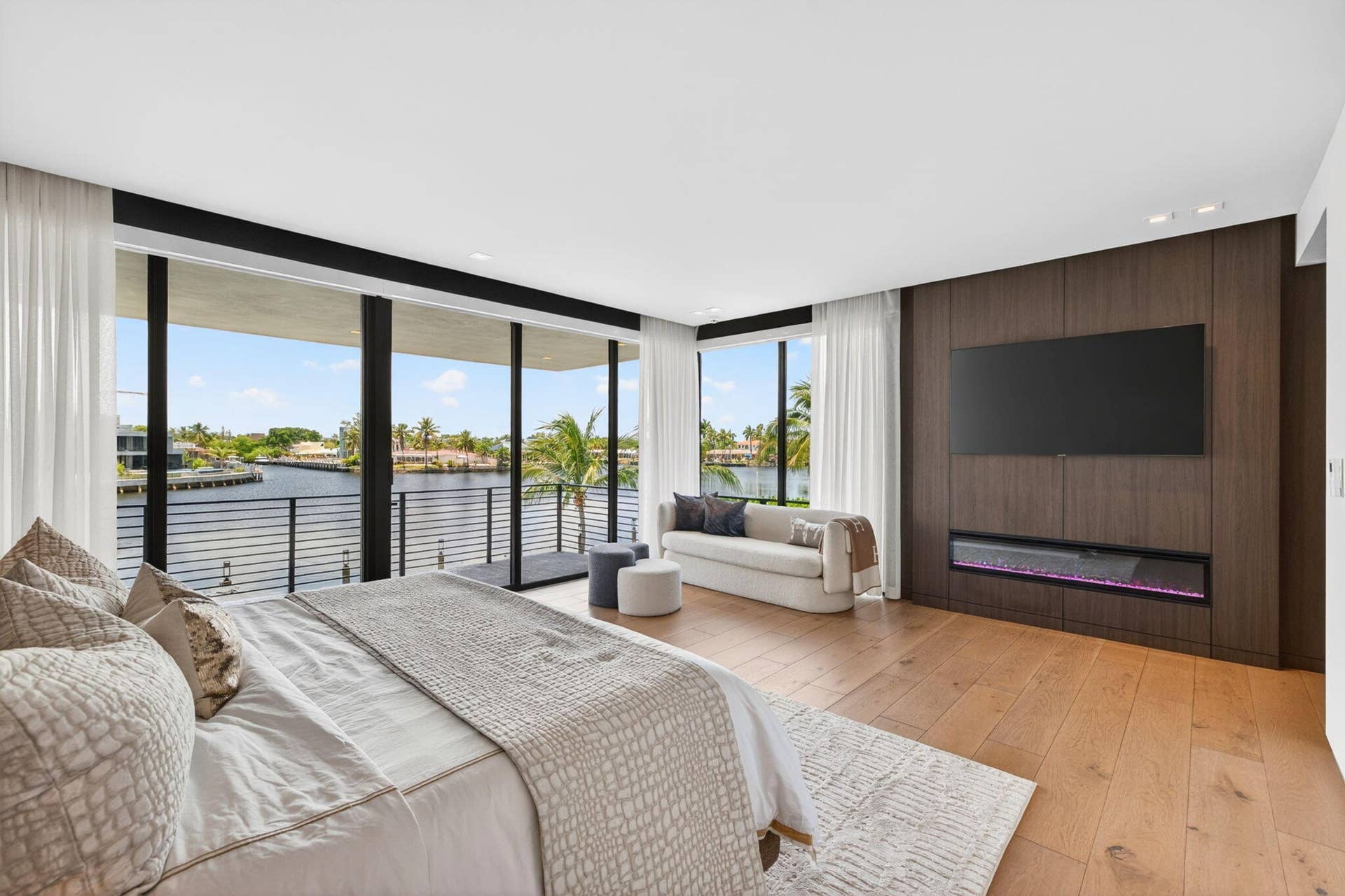 A serene private retreat with refined finishes, generous proportions, and tranquil waterfront outlooks that elevate the everyday living experience.