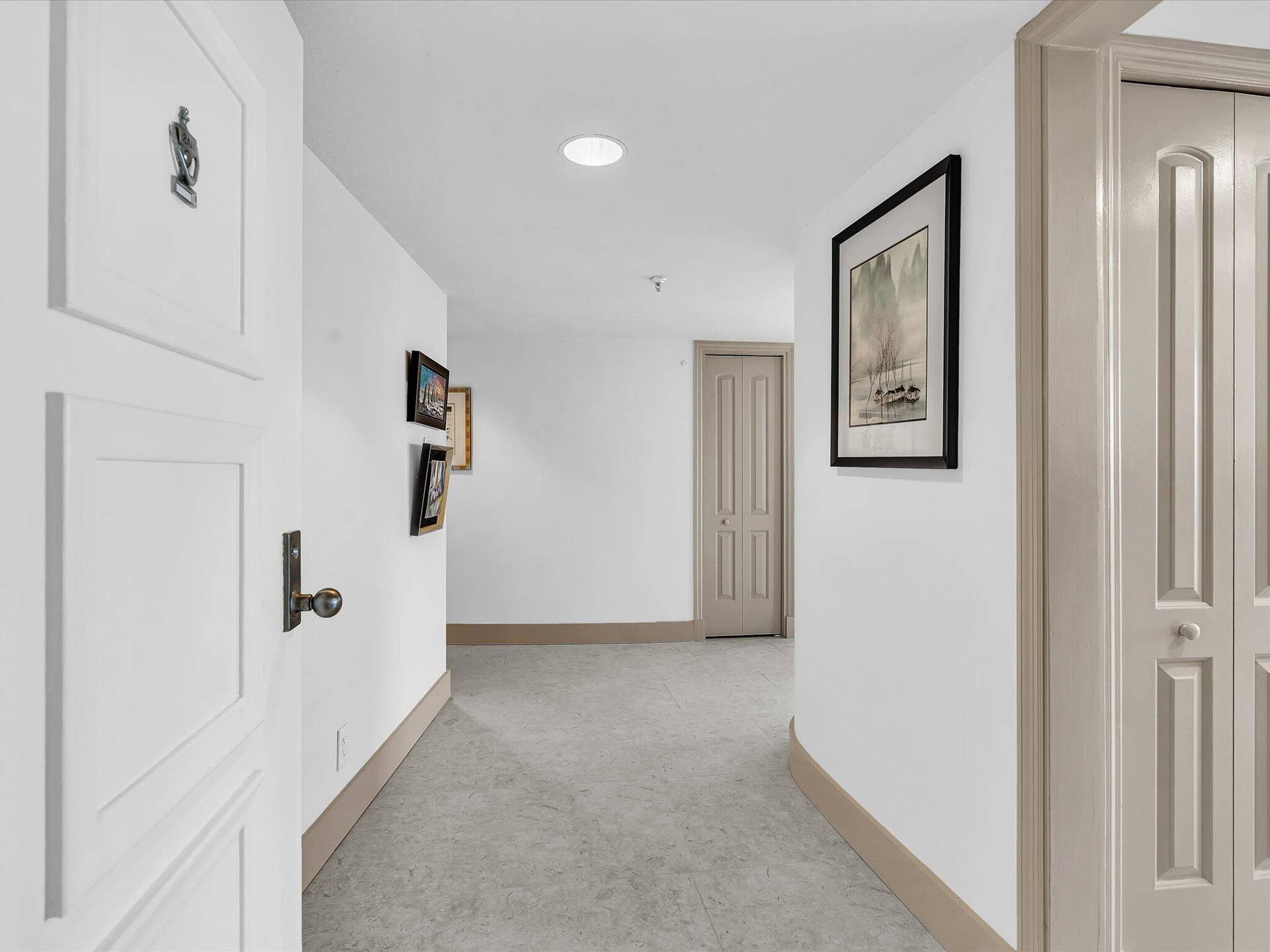Wide hallway entrance