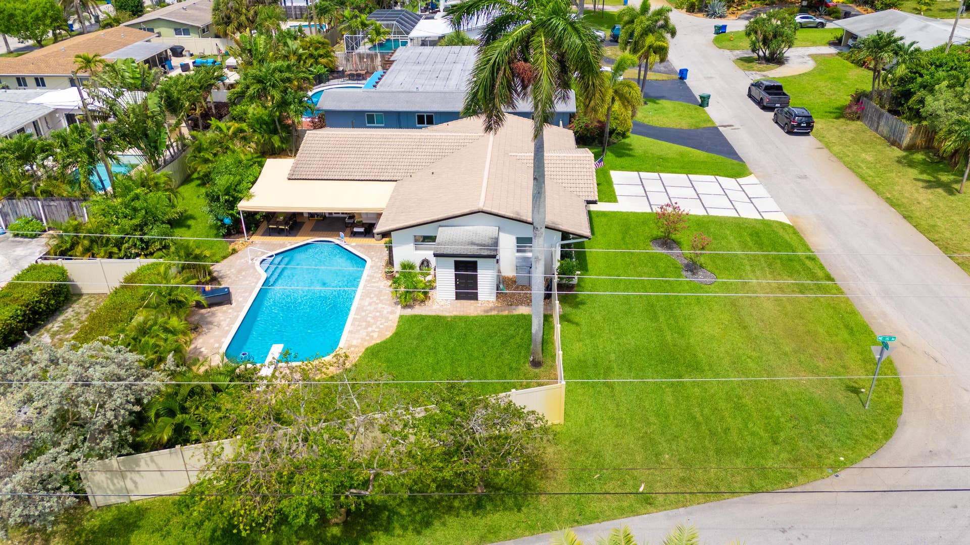 1420 NE 42nd Court, Oakland Park, FL 33334 Corner lot offers potential boat or RV parking