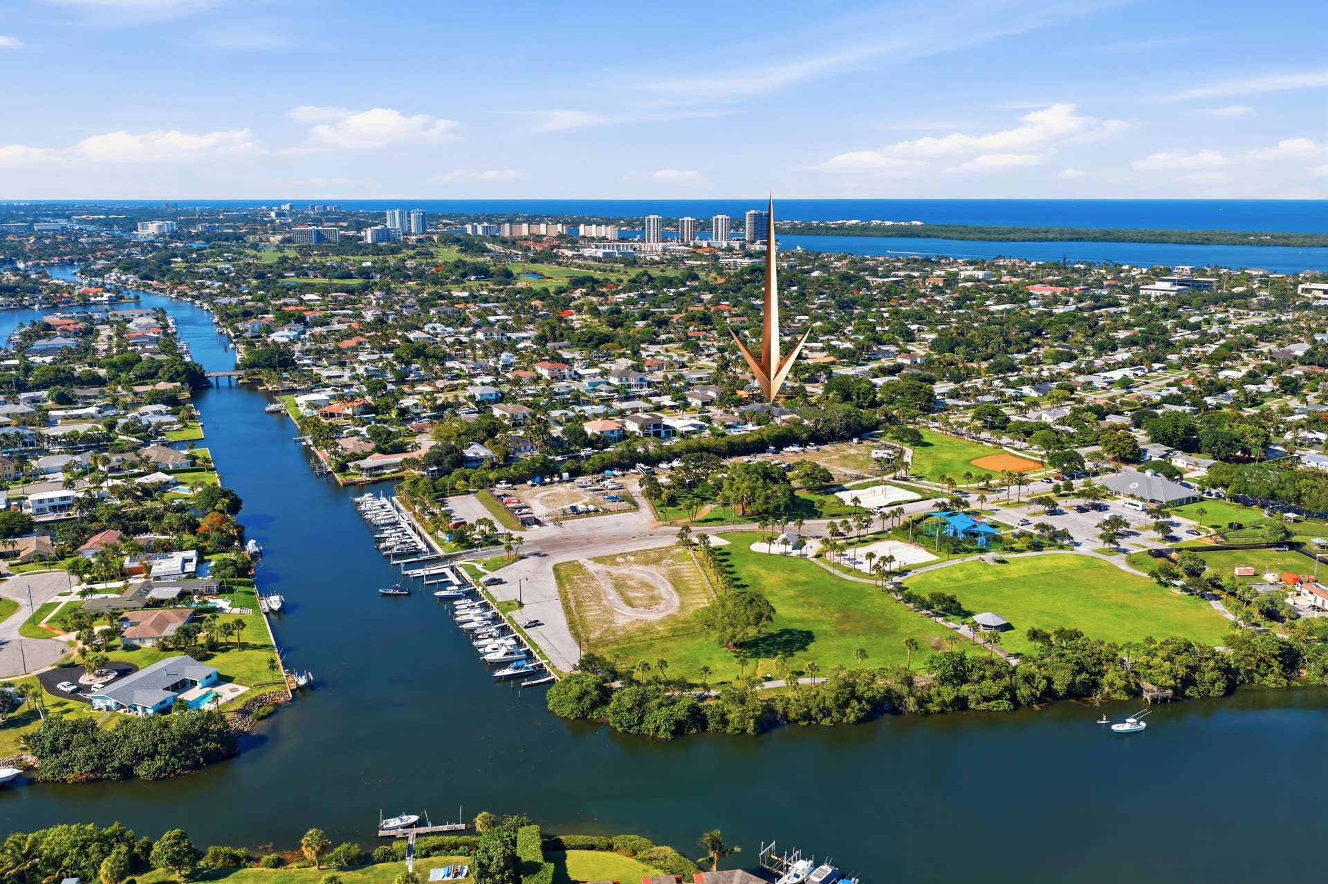 608 Inlet Road, North Palm Beach, FL 33408 AERIAL VIEW