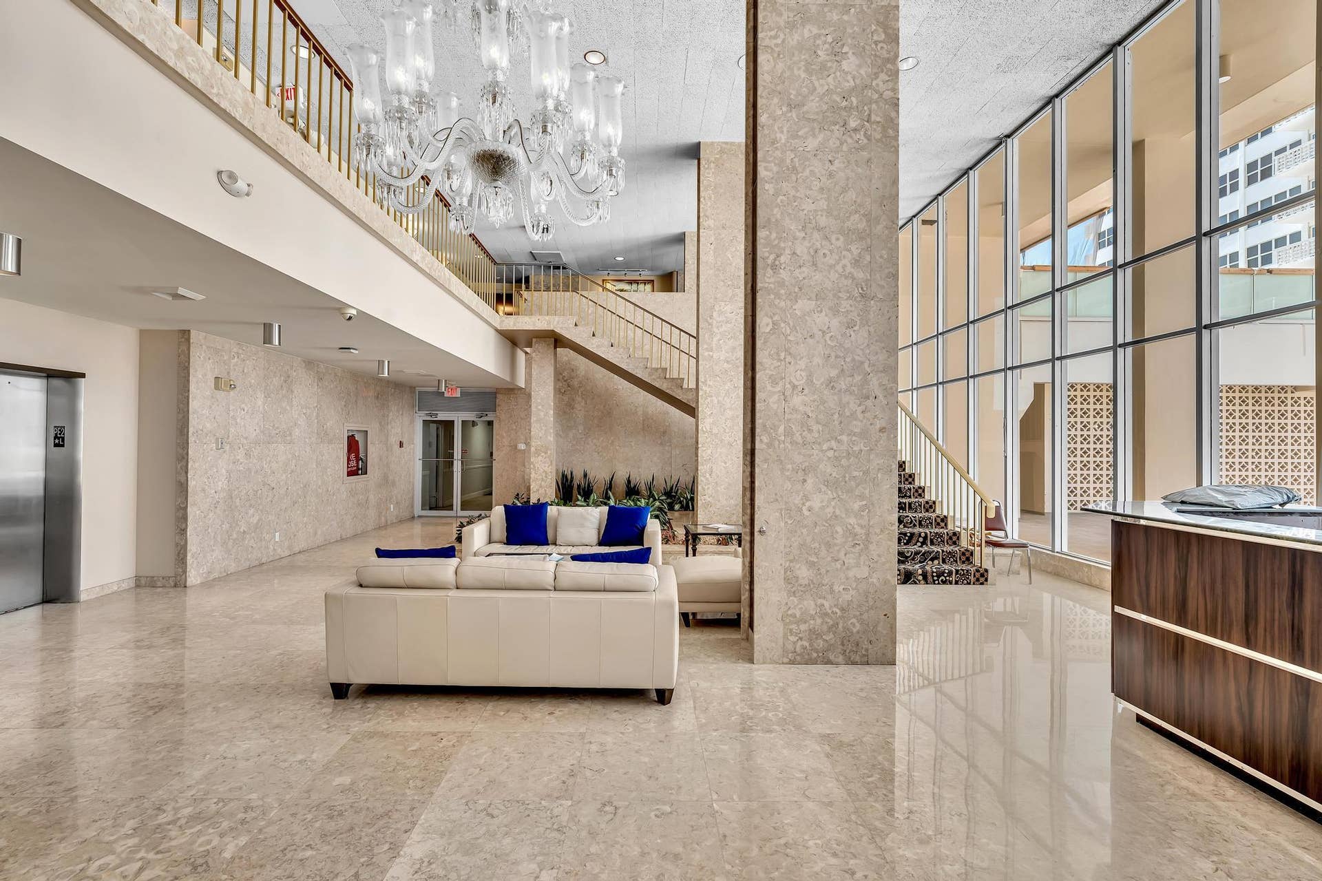 Lobby is Marble with 24hr Security Desk