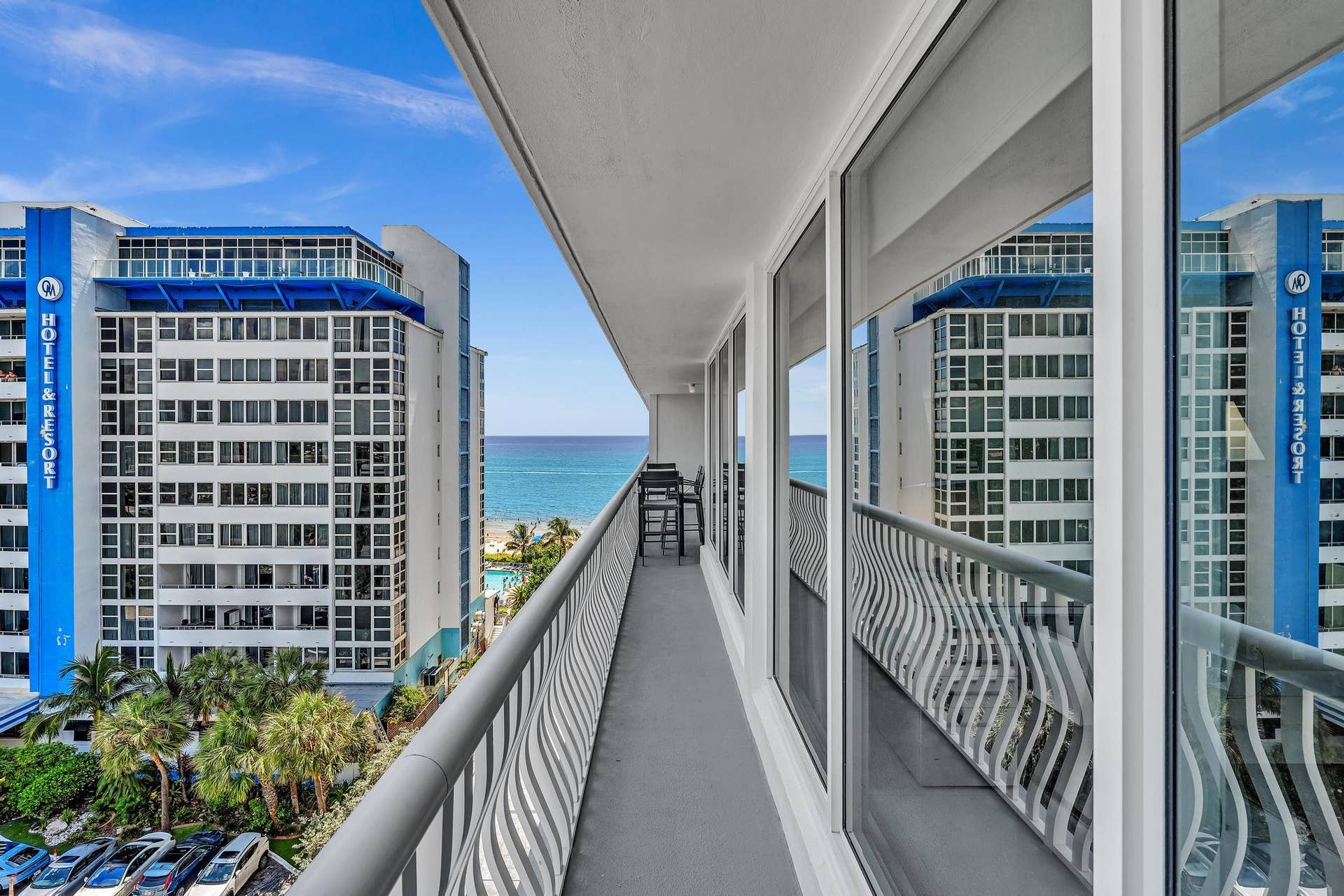 4020 Galt Ocean Drive, #703, Fort Lauderdale, FL 33308 Large Balcony Freshly painted with a northeast View