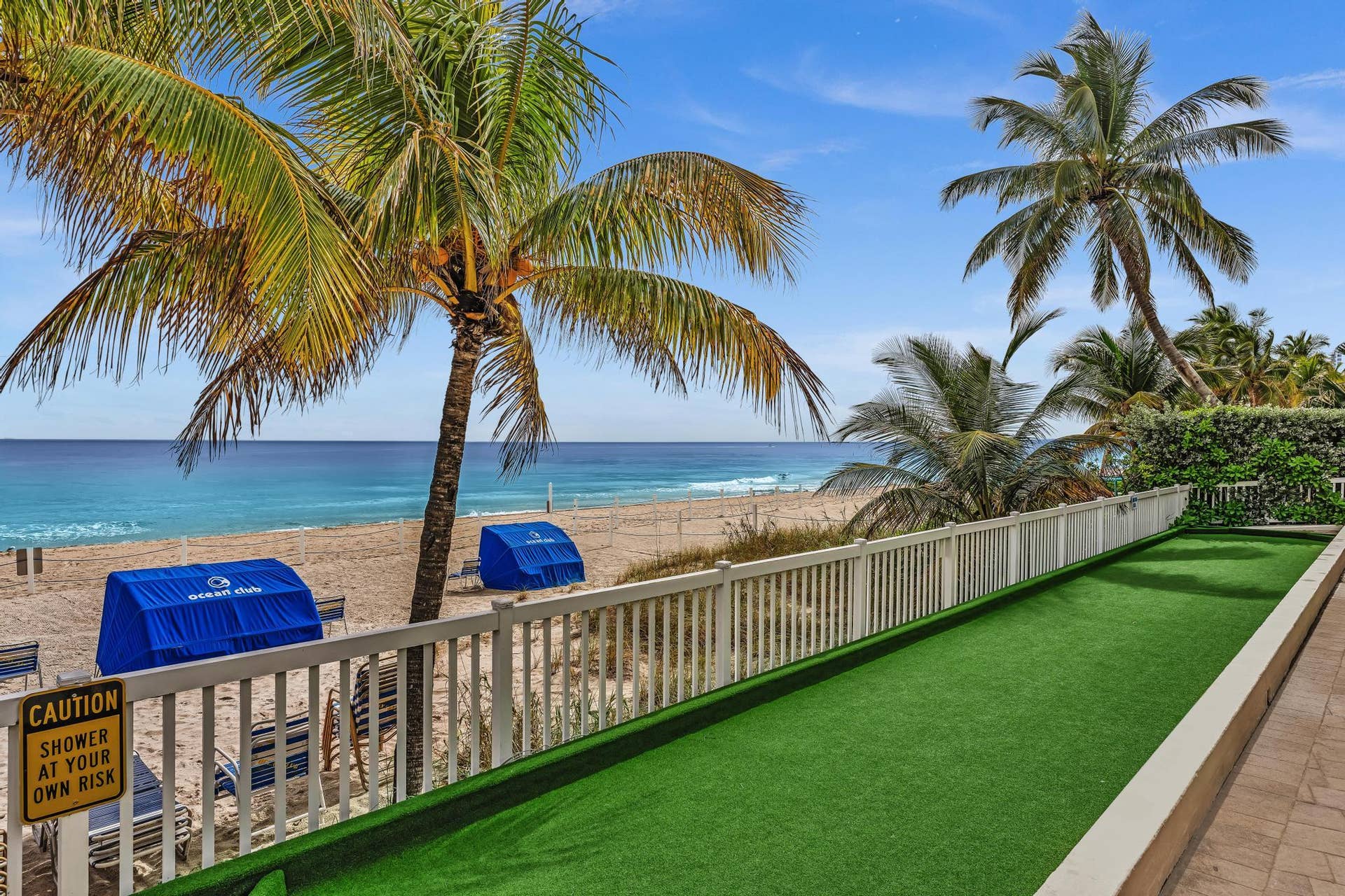 4020 Galt Ocean Drive, #703, Fort Lauderdale, FL 33308 Beach Patio with Bocceball Court