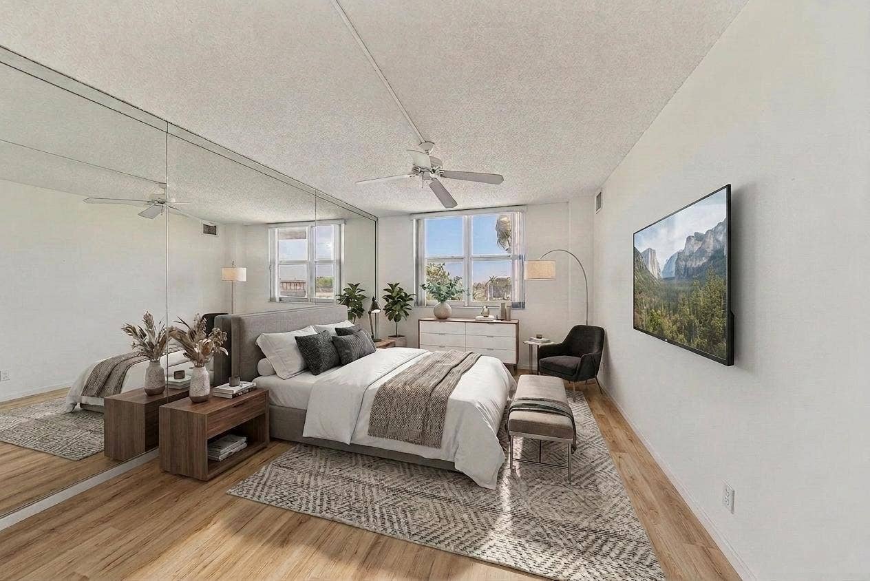 1625 SE 10th Avenue, #405, Fort Lauderdale, FL 33316 VIRTUAL STAGED BEDROOM