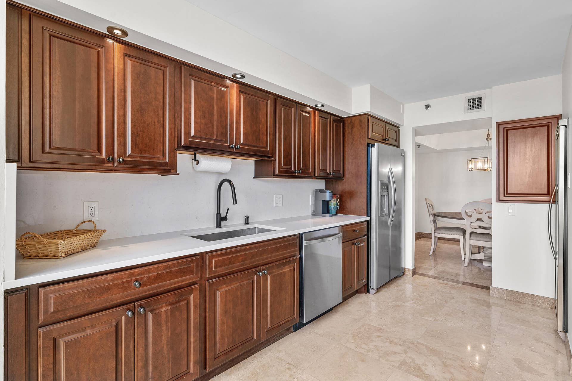 4600 S Ocean Boulevard, #602, Highland Beach, FL 33487 large kitchen