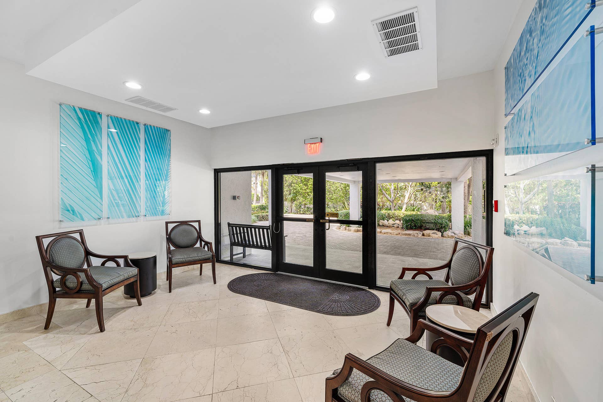4600 S Ocean Boulevard, #602, Highland Beach, FL 33487 Carron House entrance