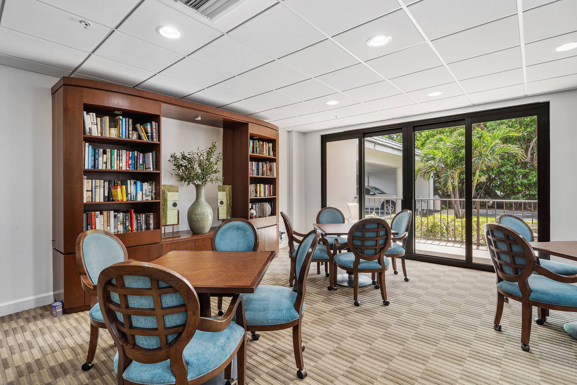 4600 S Ocean Boulevard, #602, Highland Beach, FL 33487 Carron House library/card tables
