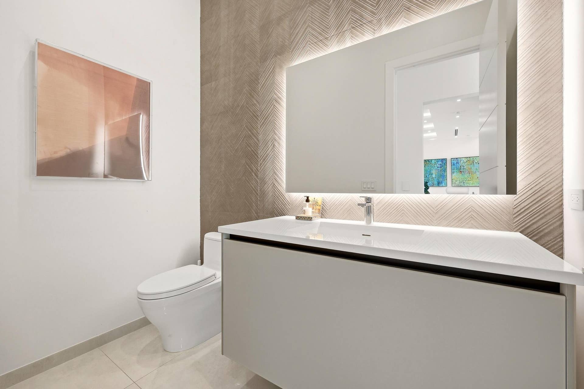 2863 NE 27th Street, Fort Lauderdale, FL 33306 Ground Level Powder Room.