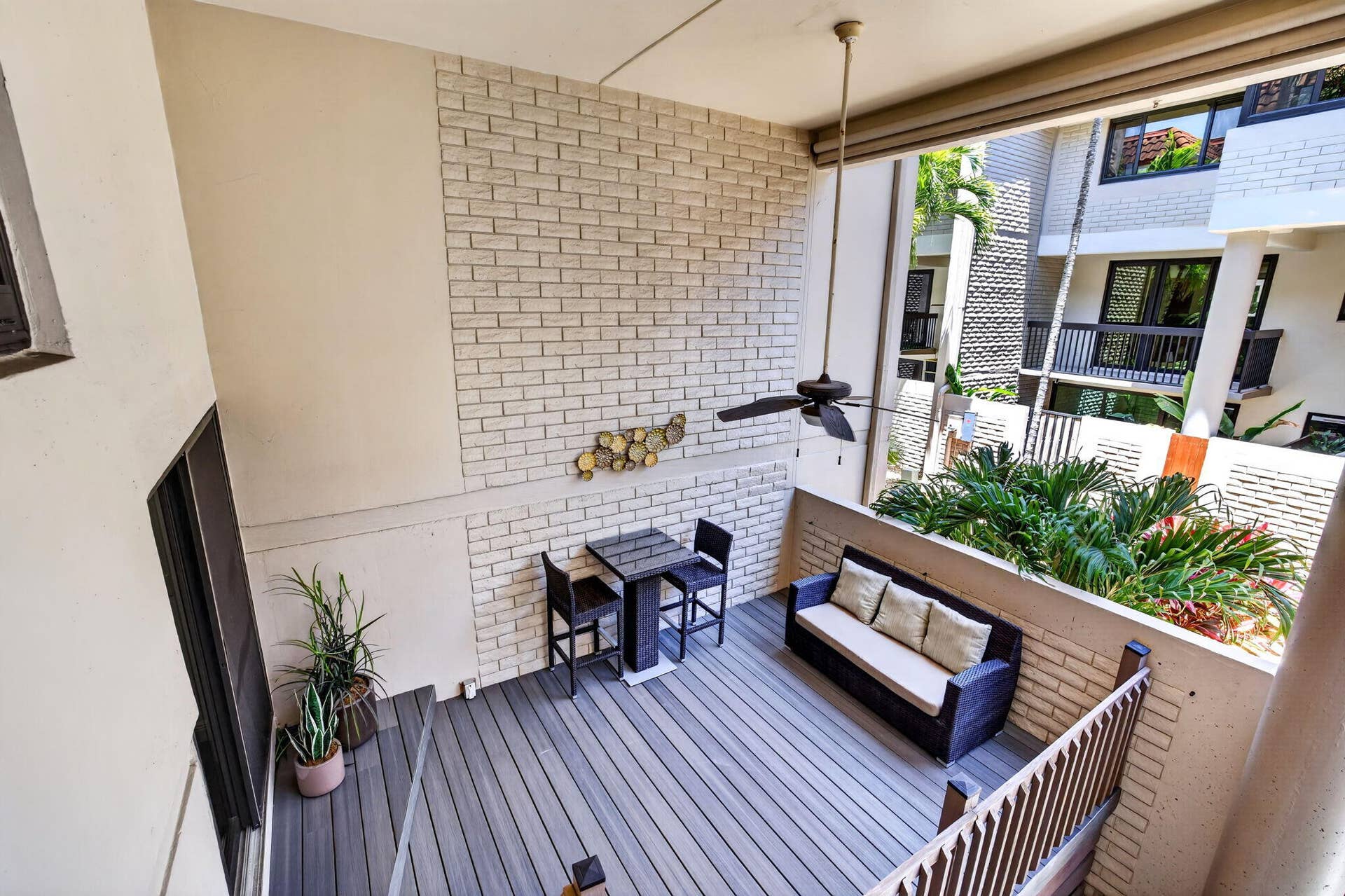 Deck area from Balcony