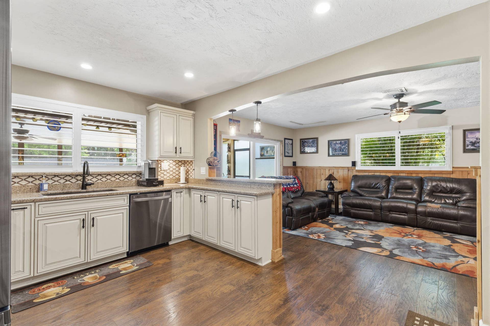 Kitchen to Family room
