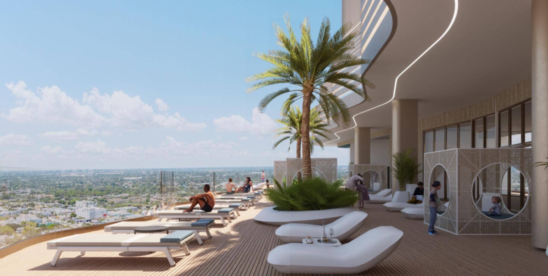 521 E Las Olas Boulevard, #2002, Fort Lauderdale, FL 33301 Andare Rooftop Lounge Area