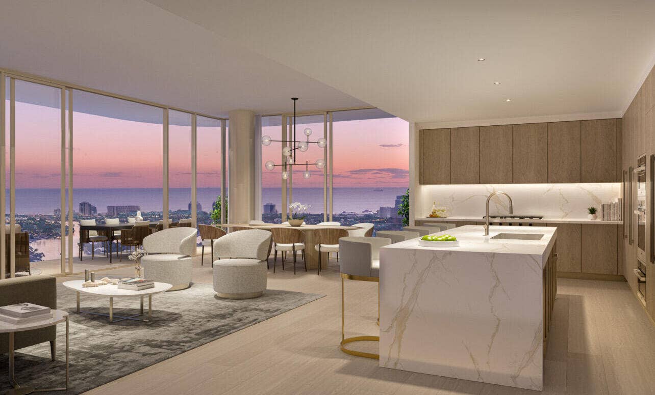 521 E Las Olas Boulevard, #2002, Fort Lauderdale, FL 33301 Andarea Great Room