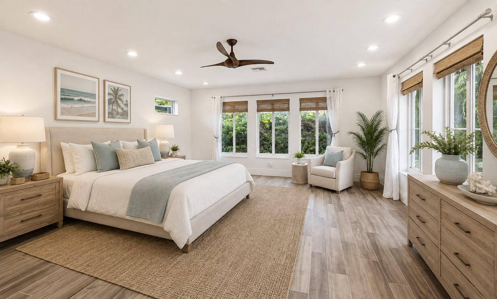 1985 Ocean Mist Drive, Lauderdale By The Sea, FL 33062 Virtually Staged Bedroom