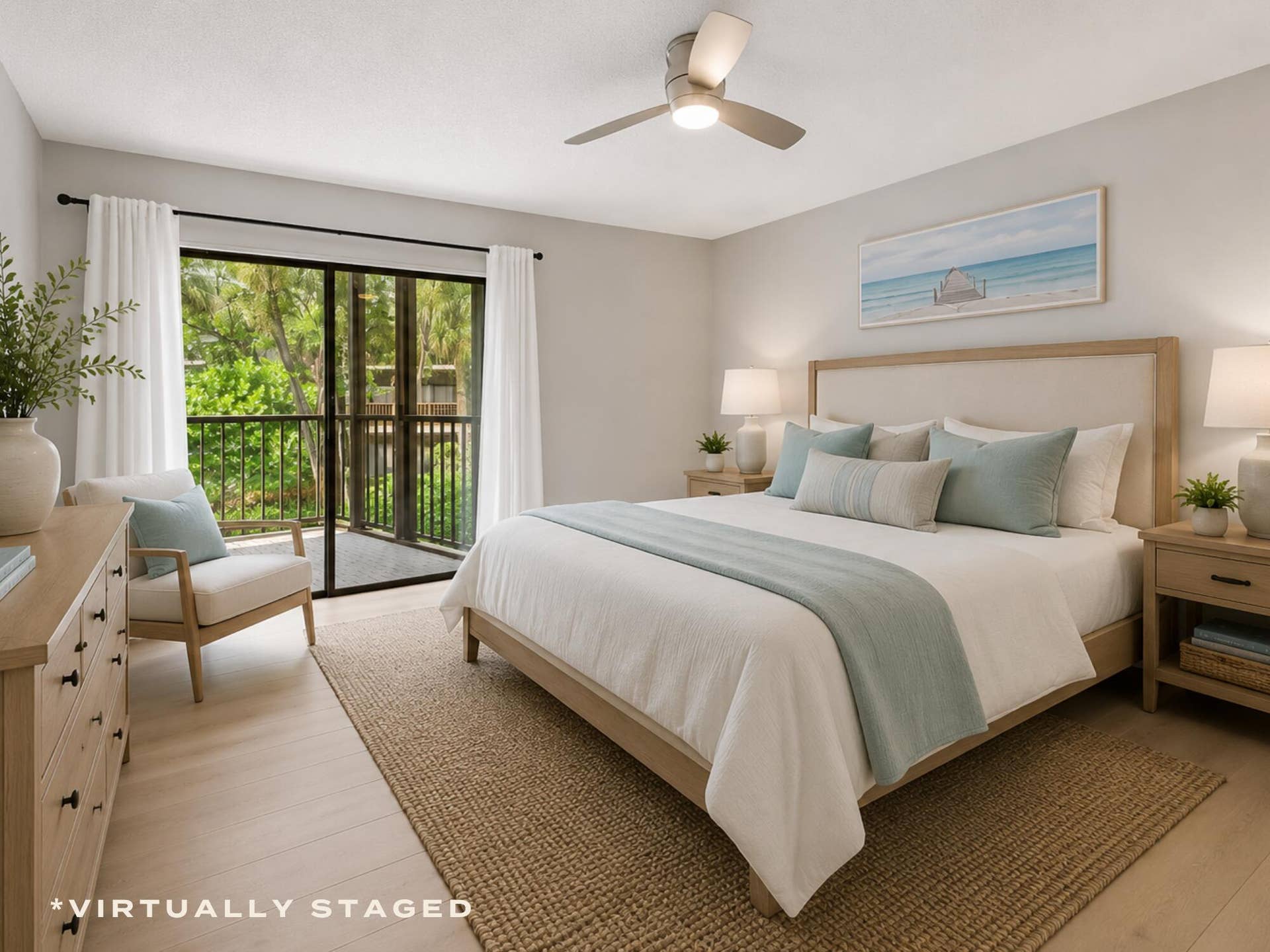 3605 S Ocean Boulevard, #229, South Palm Beach, FL 33480 Primary Bedroom Virtually Staged