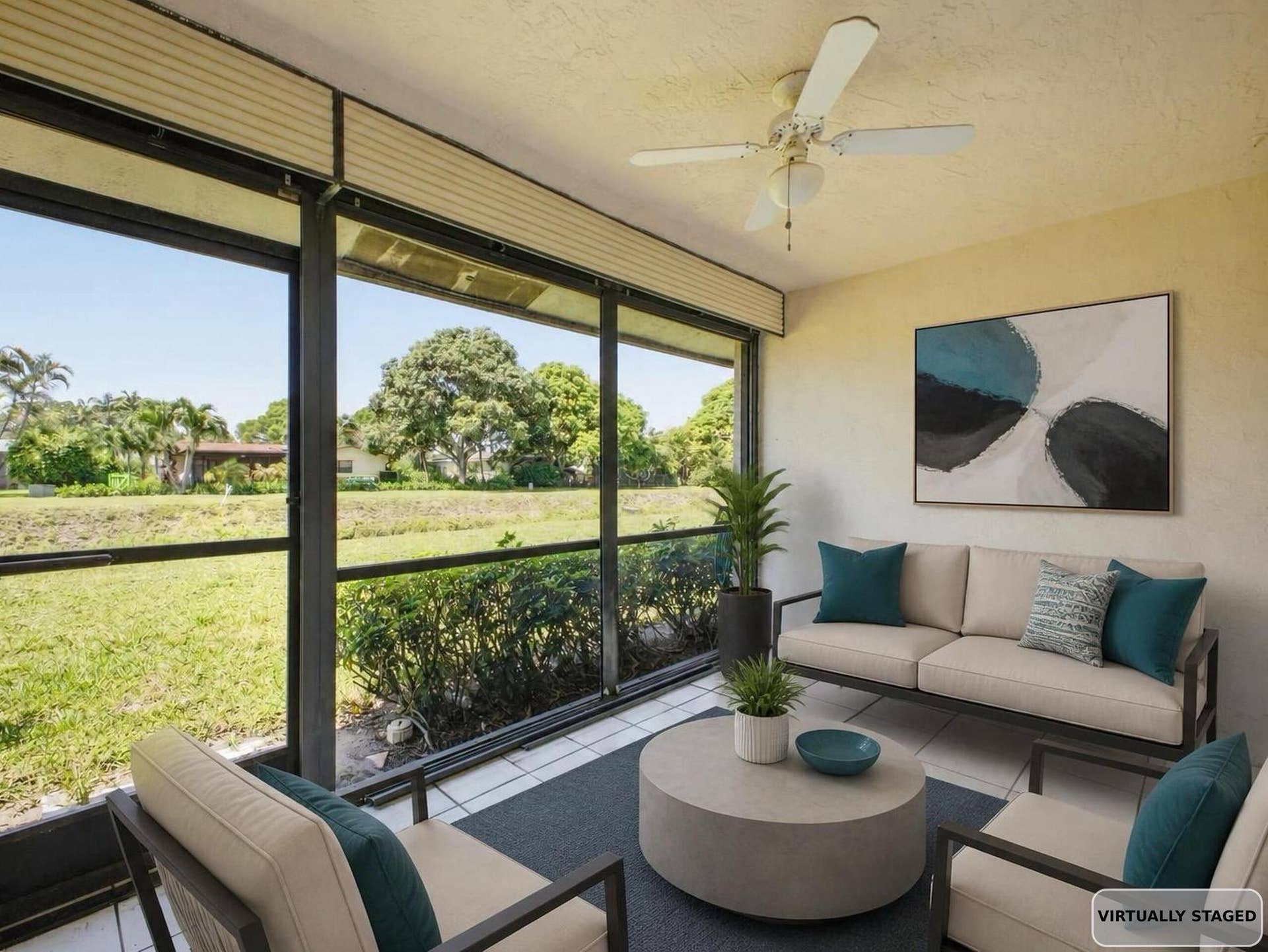 6200 Kings Gate Circle, Delray Beach, FL 33484 Porch Staged