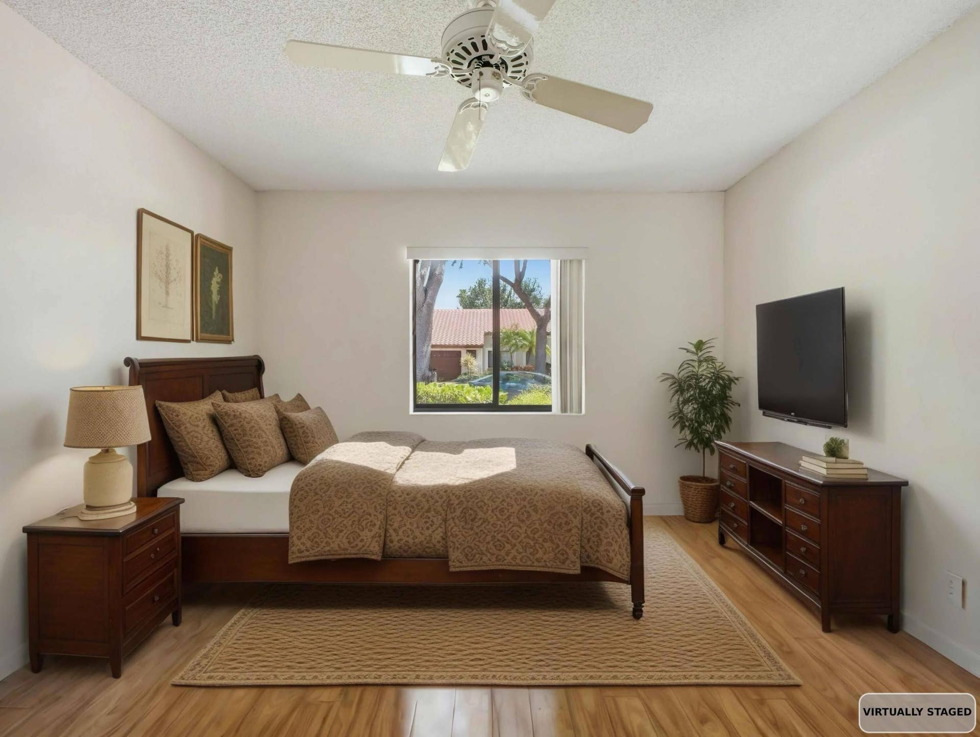 6200 Kings Gate Circle, Delray Beach, FL 33484 Guest Bedroom Staged