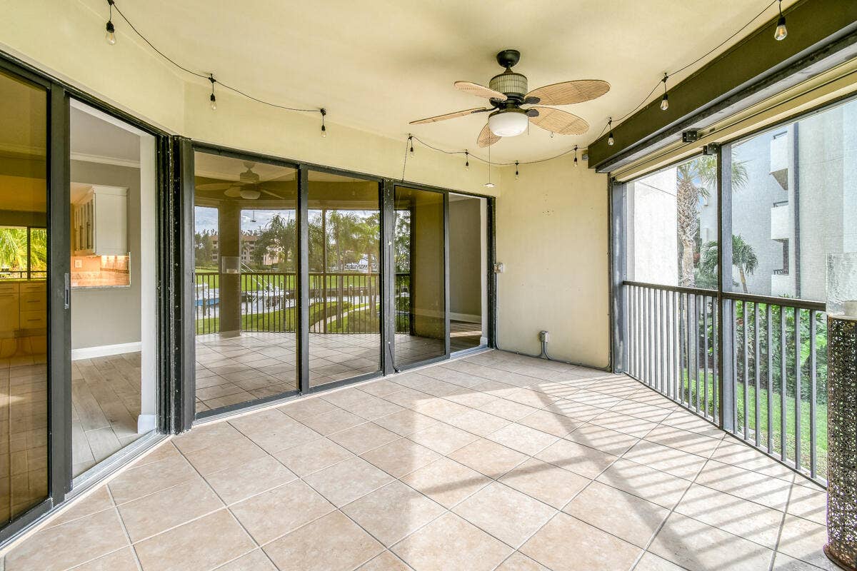 1117 Marine Way E, #K2l, North Palm Beach, FL 33408 Patio Balcony to Living-3rd Bed
