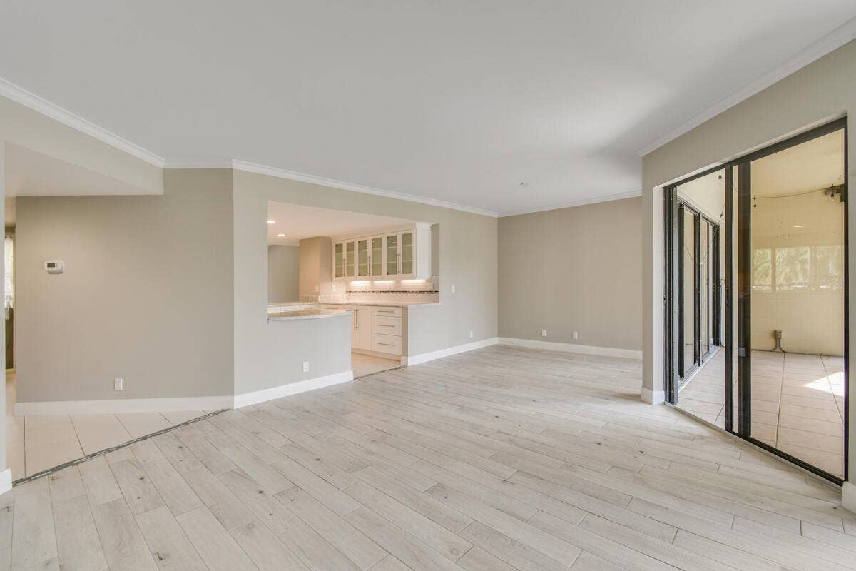 1117 Marine Way E, #K2l, North Palm Beach, FL 33408 Living to Kitchen-Patio