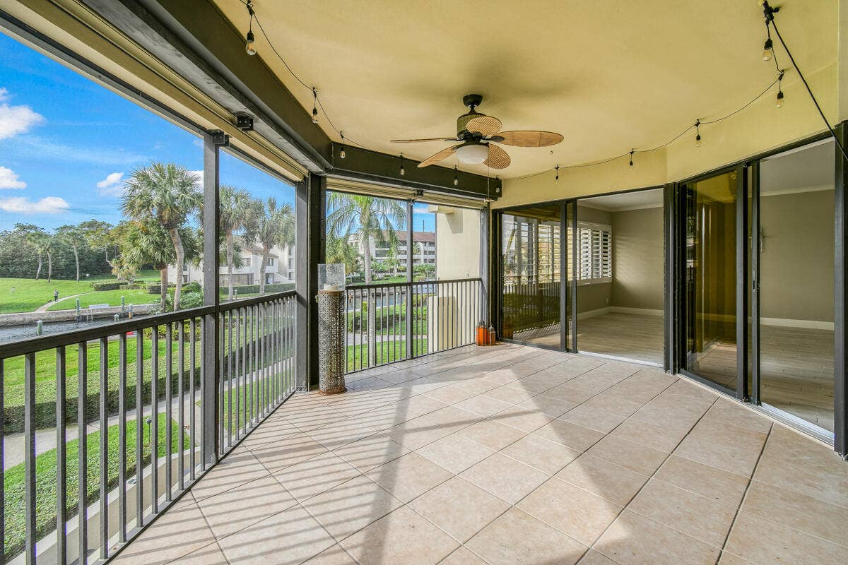 1117 Marine Way E, #K2l, North Palm Beach, FL 33408 Balcony views to waterway