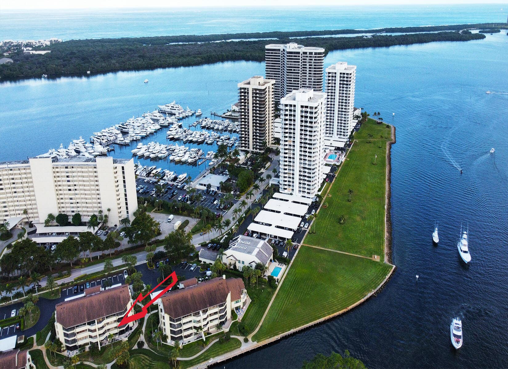 1117 Marine Way E, #K2l, North Palm Beach, FL 33408 Aerial of 1117-K2L Marine Way