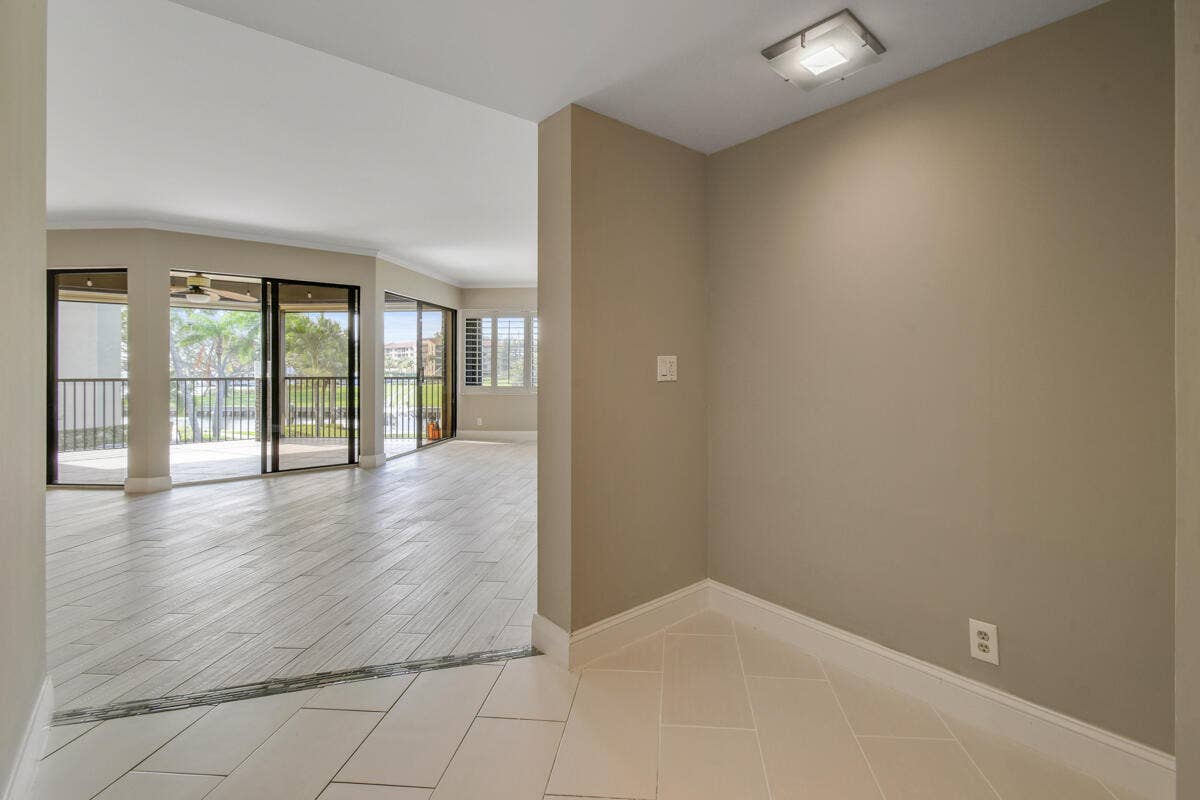 1117 Marine Way E, #K2l, North Palm Beach, FL 33408 Hallway to Living-Patio