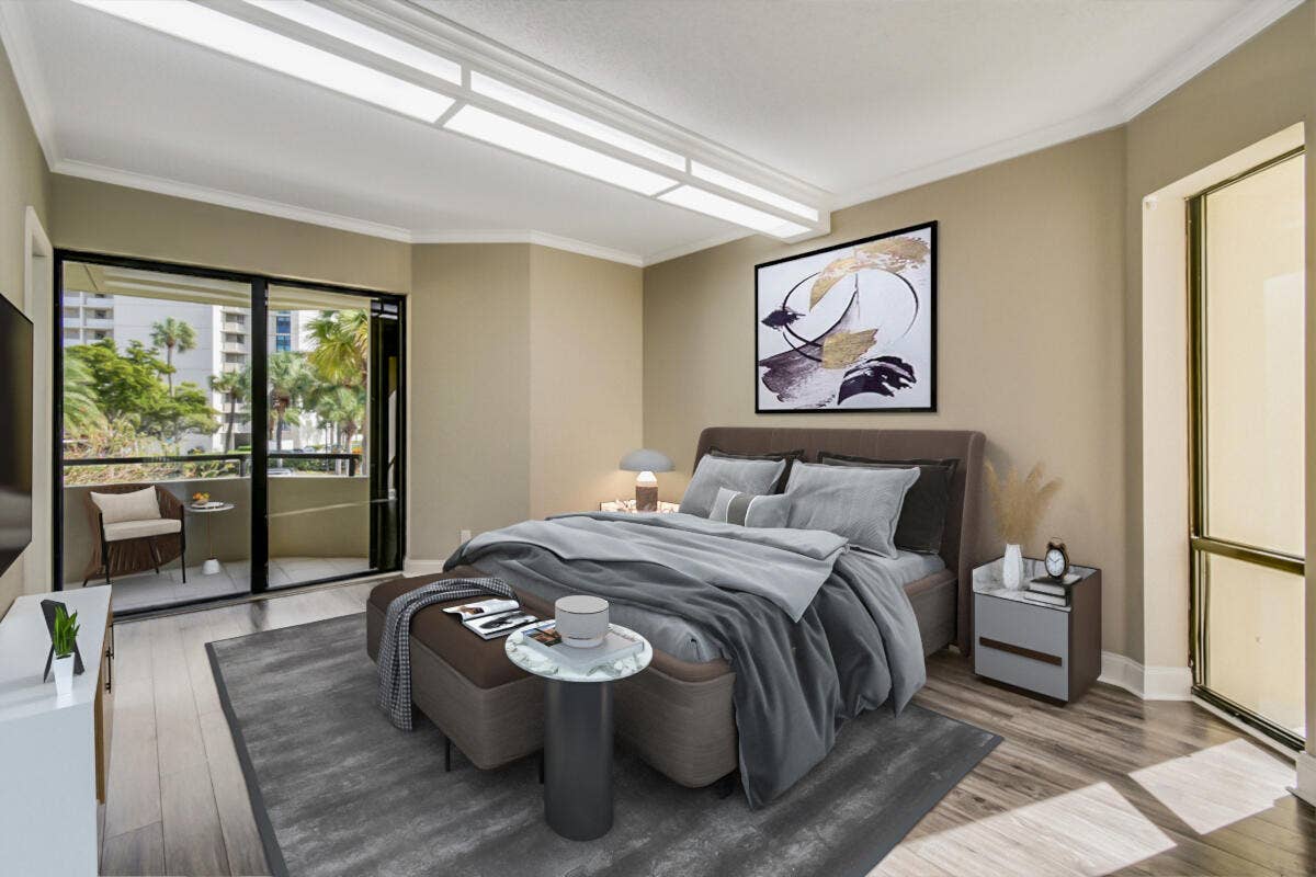 1117 Marine Way E, #K2l, North Palm Beach, FL 33408 Virtual Bedroom 2 - balcony